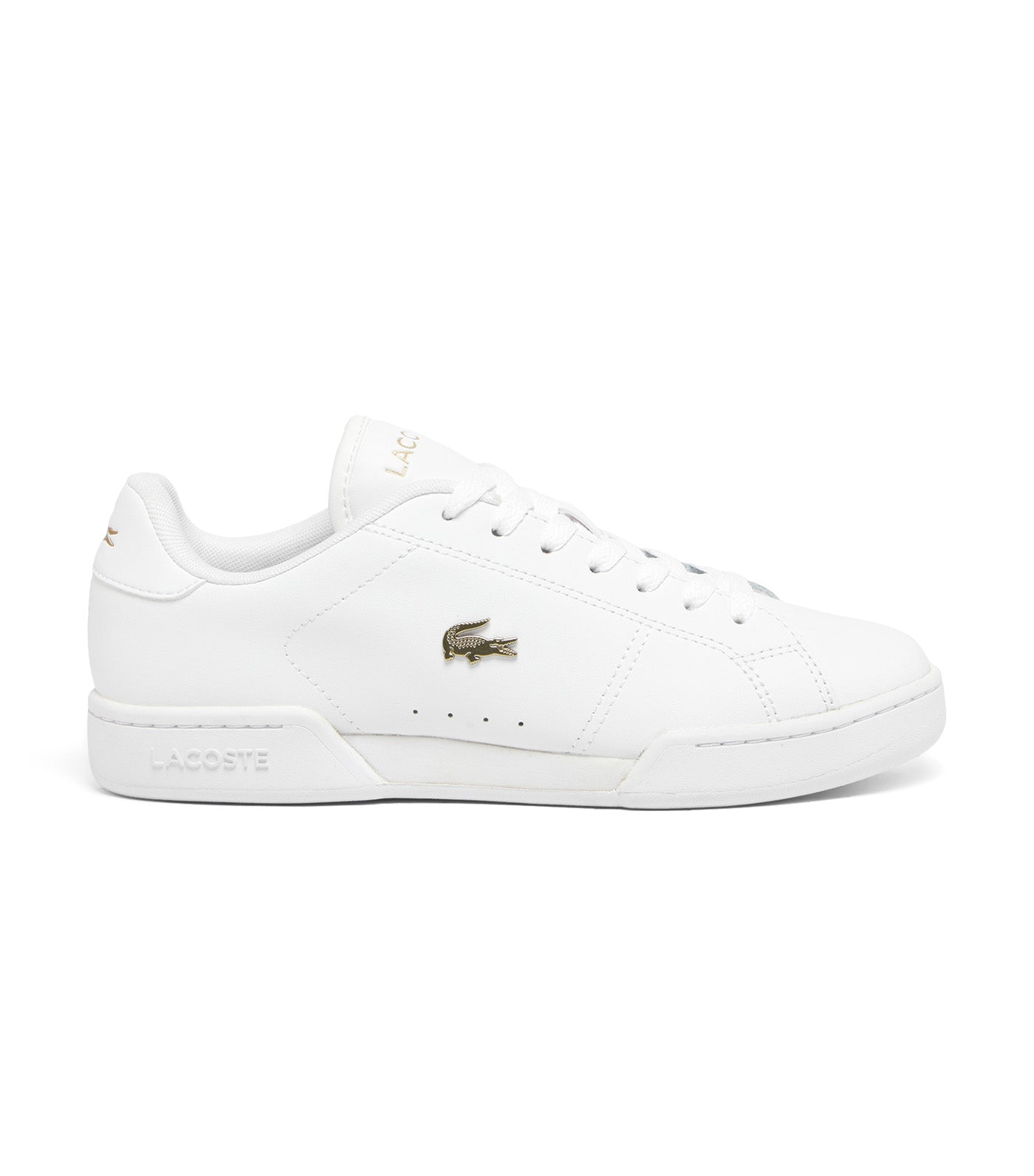 Women's Carnaby Cup Leather Sneakers White/Gold