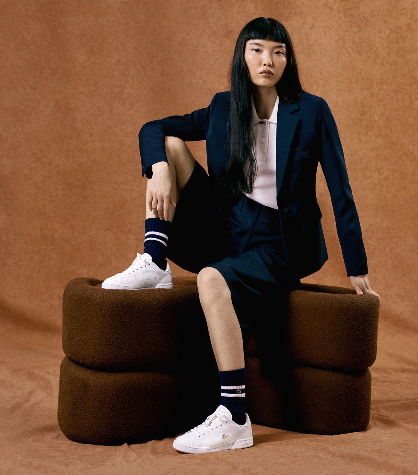Women's Carnaby Cup Leather Sneakers White/Gold