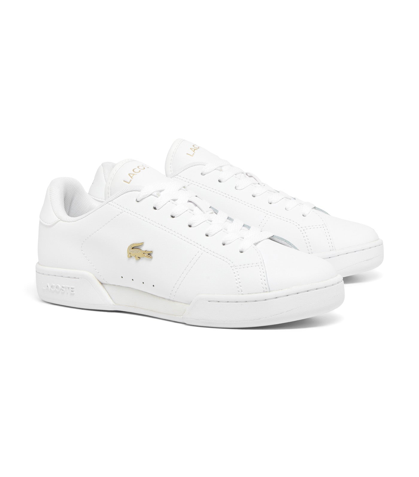 Women's Carnaby Cup Leather Sneakers White/Gold