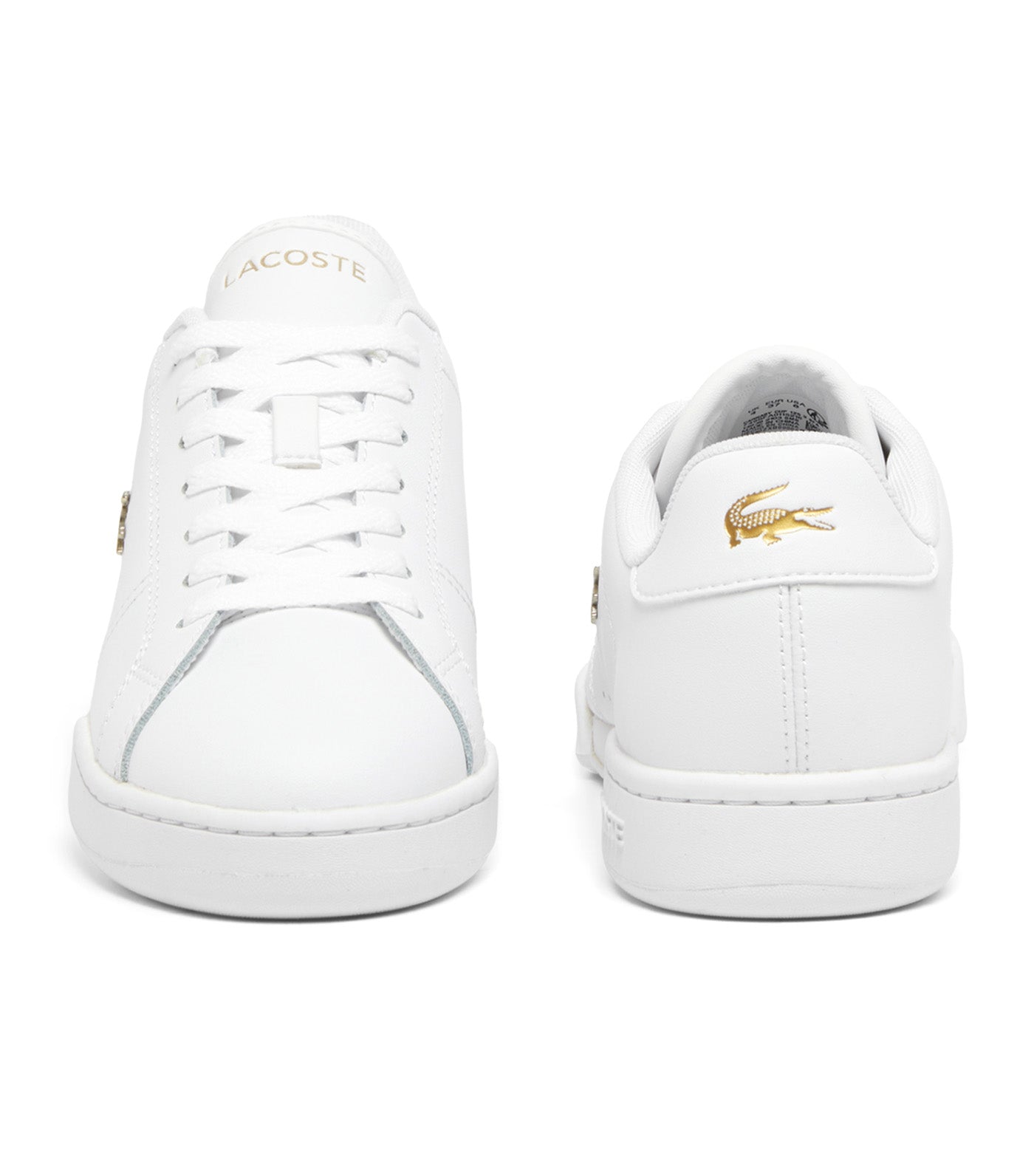 Women's Carnaby Cup Leather Sneakers White/Gold