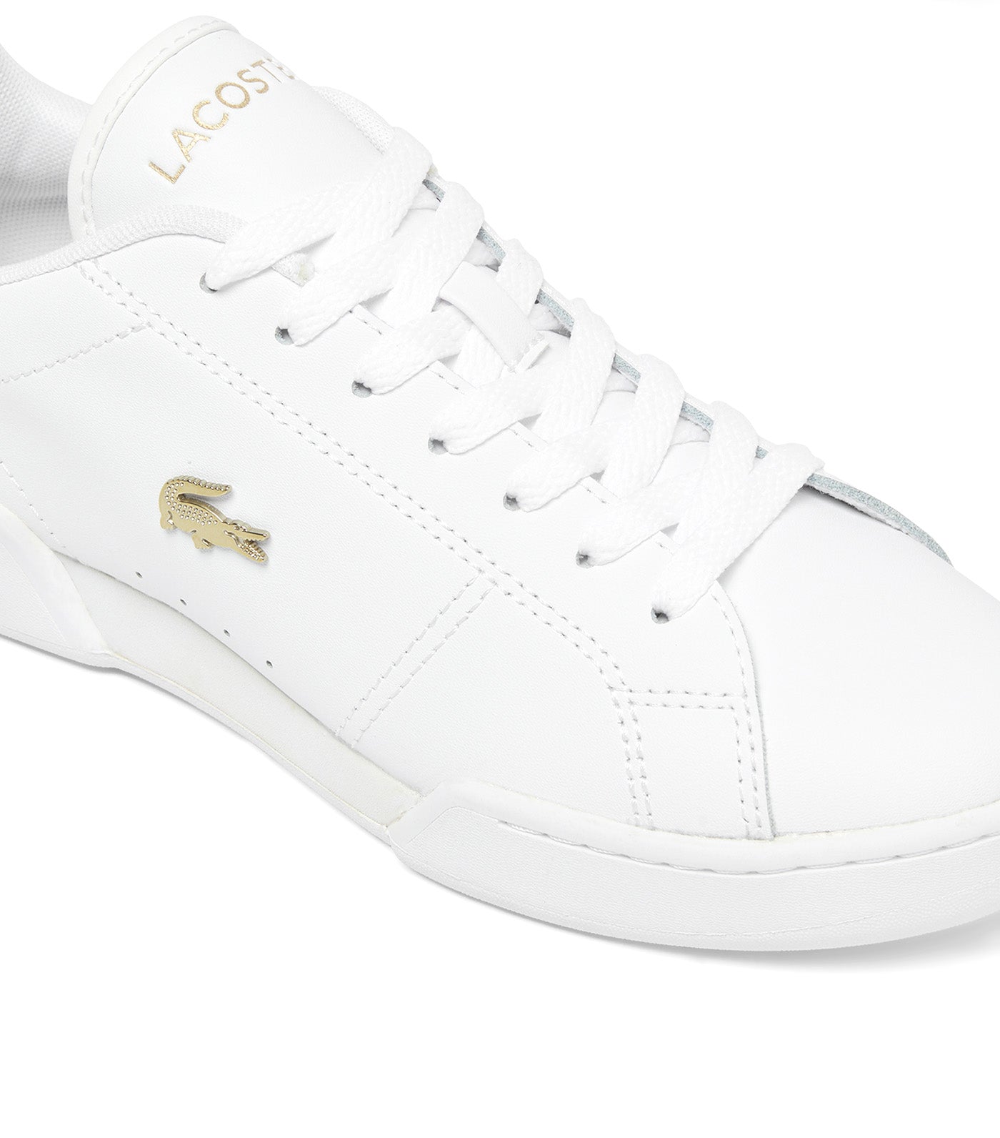 Women's Carnaby Cup Leather Sneakers White/Gold