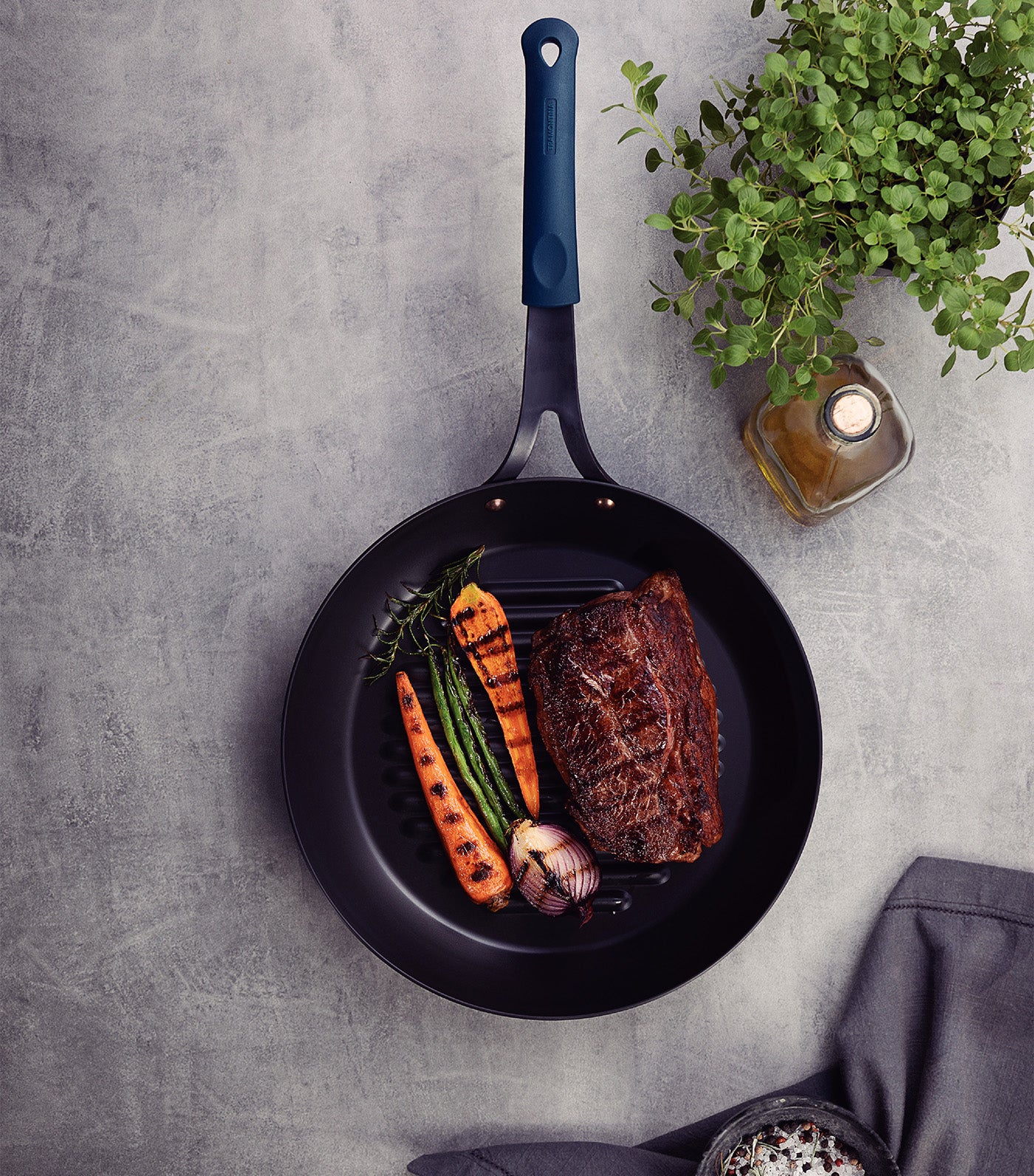 Cast Iron Skillet Grill - 30cm