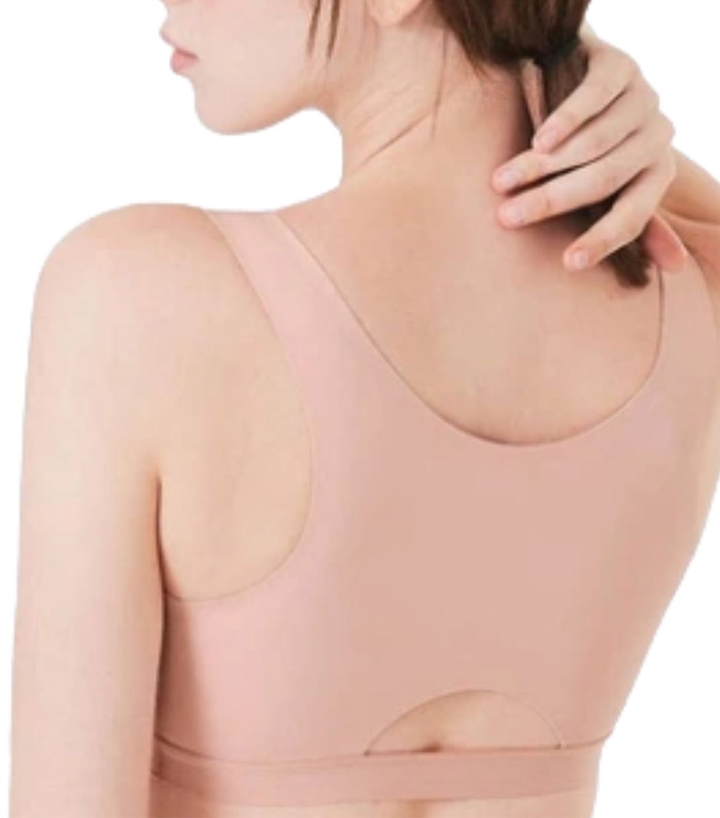 Mamaway Ultra Silky Crossover Sleeping & Nursing Bra Pink