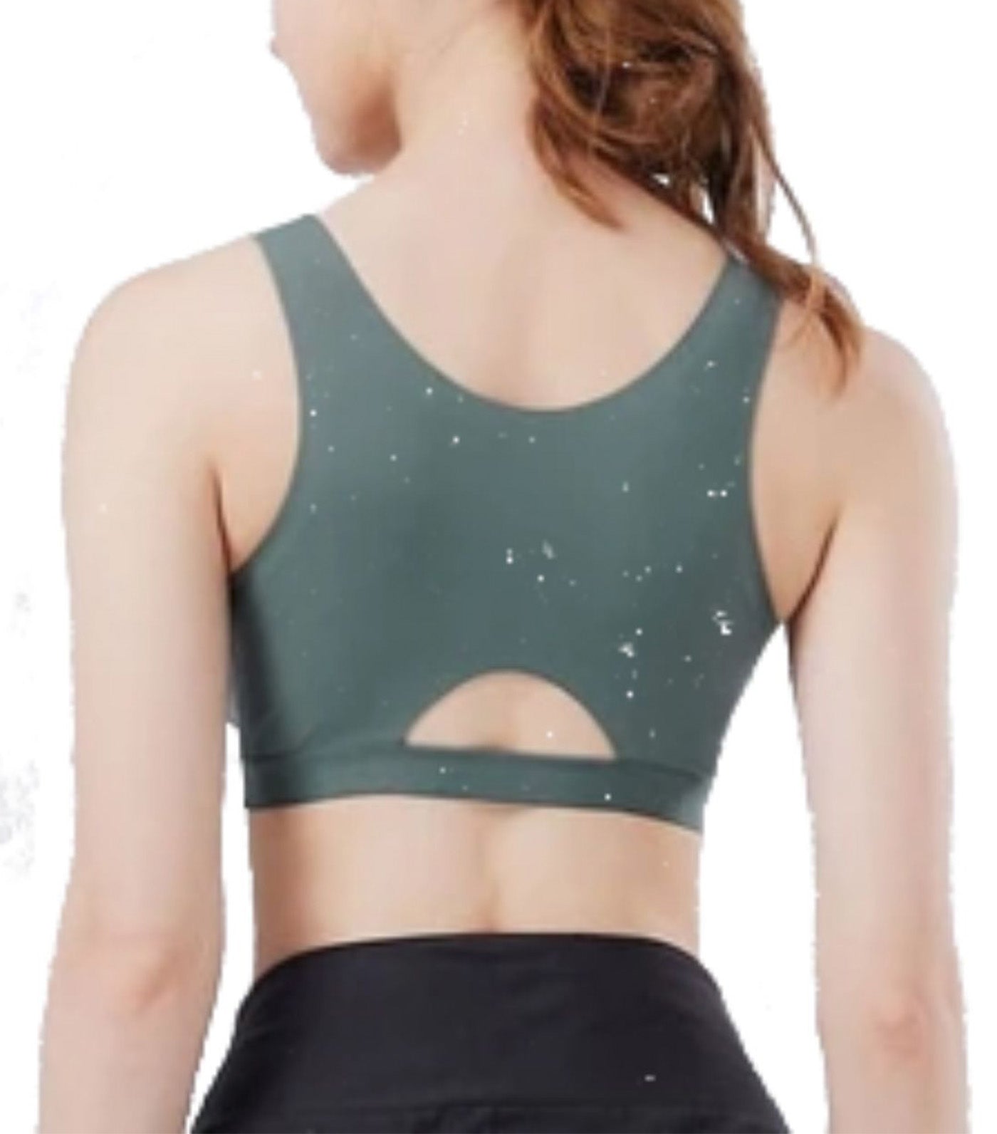 Mamaway Ultra Silky Crossover Sleeping & Nursing Bra Green