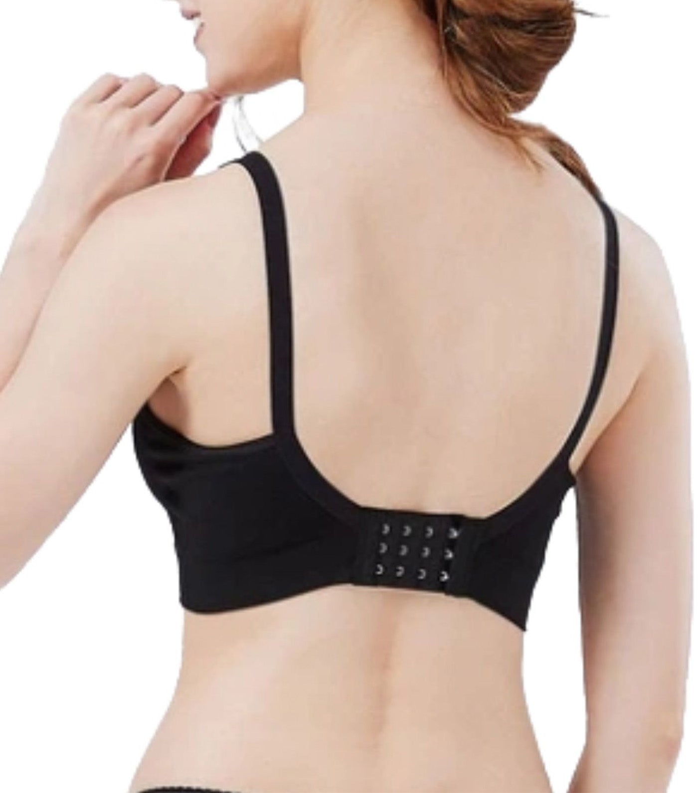 Mamaway Ultra Silky Seamless Maternity & Nursing Bra Black