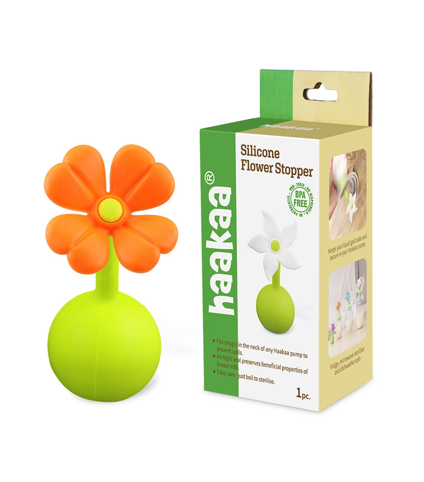 Silicone Breast Pump Flower Stopper 1pk