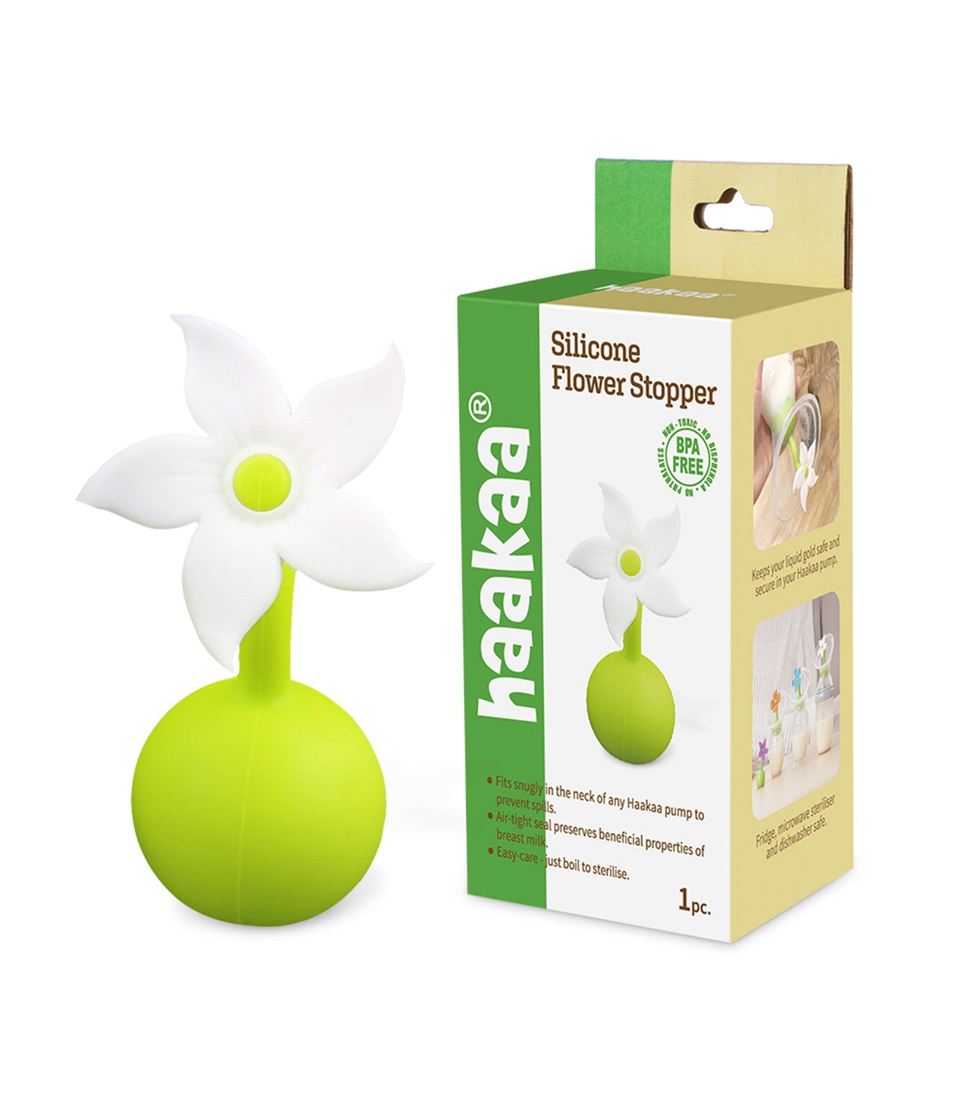 Silicone Breast Pump Flower Stopper 1pk