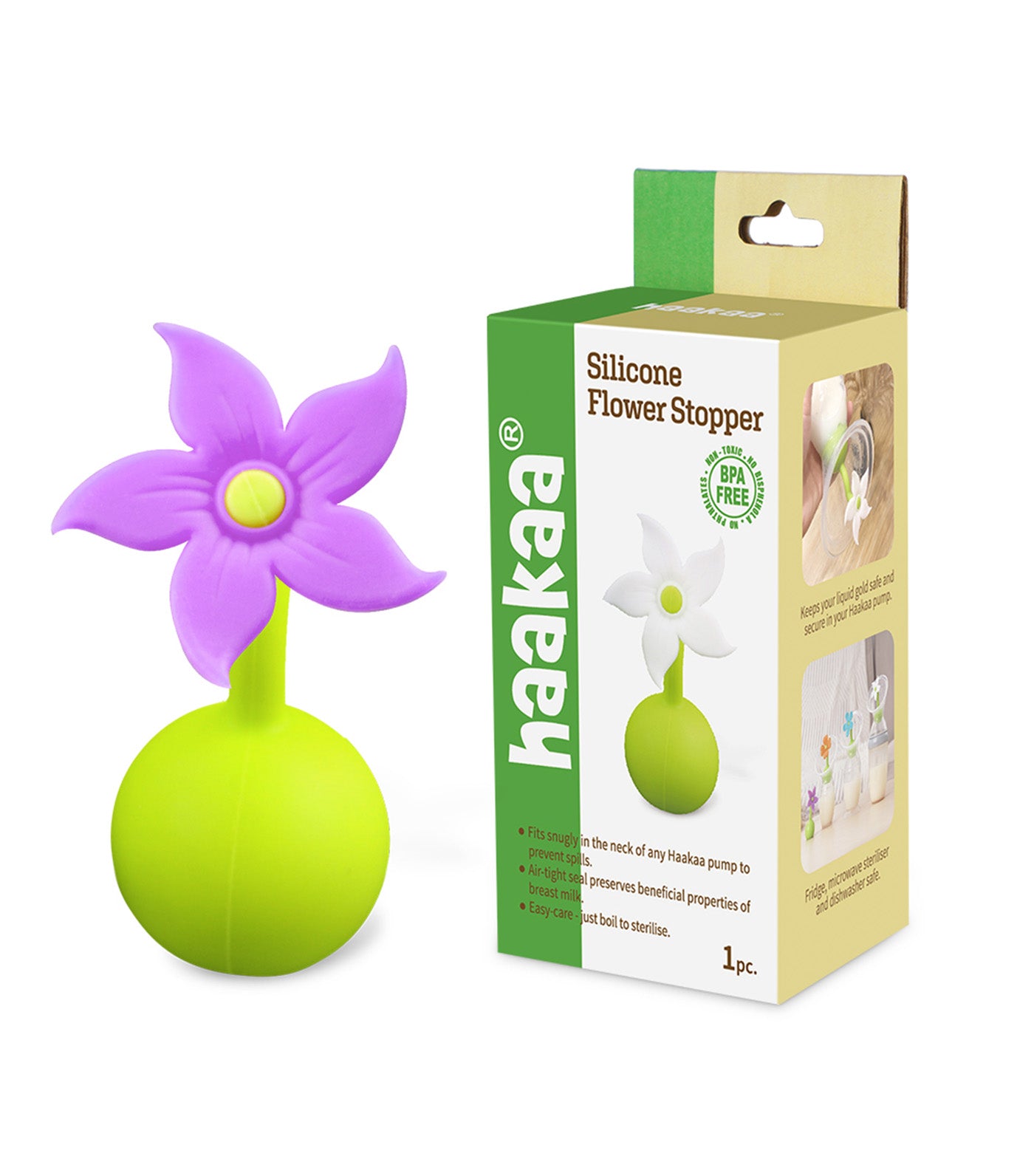 Silicone Breast Pump Flower Stopper 1pk