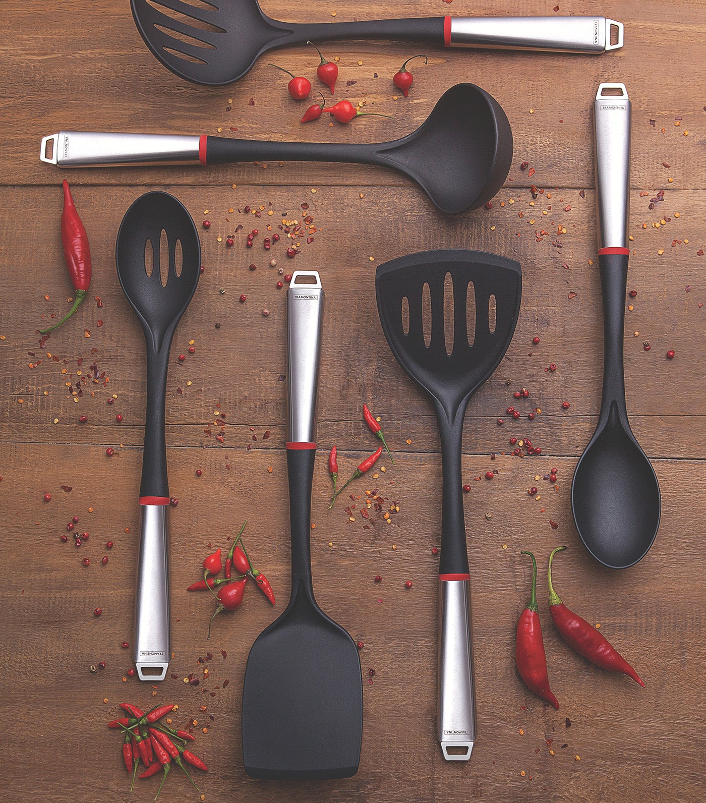 Tramontina Moderne Collection Salad Spoon Black