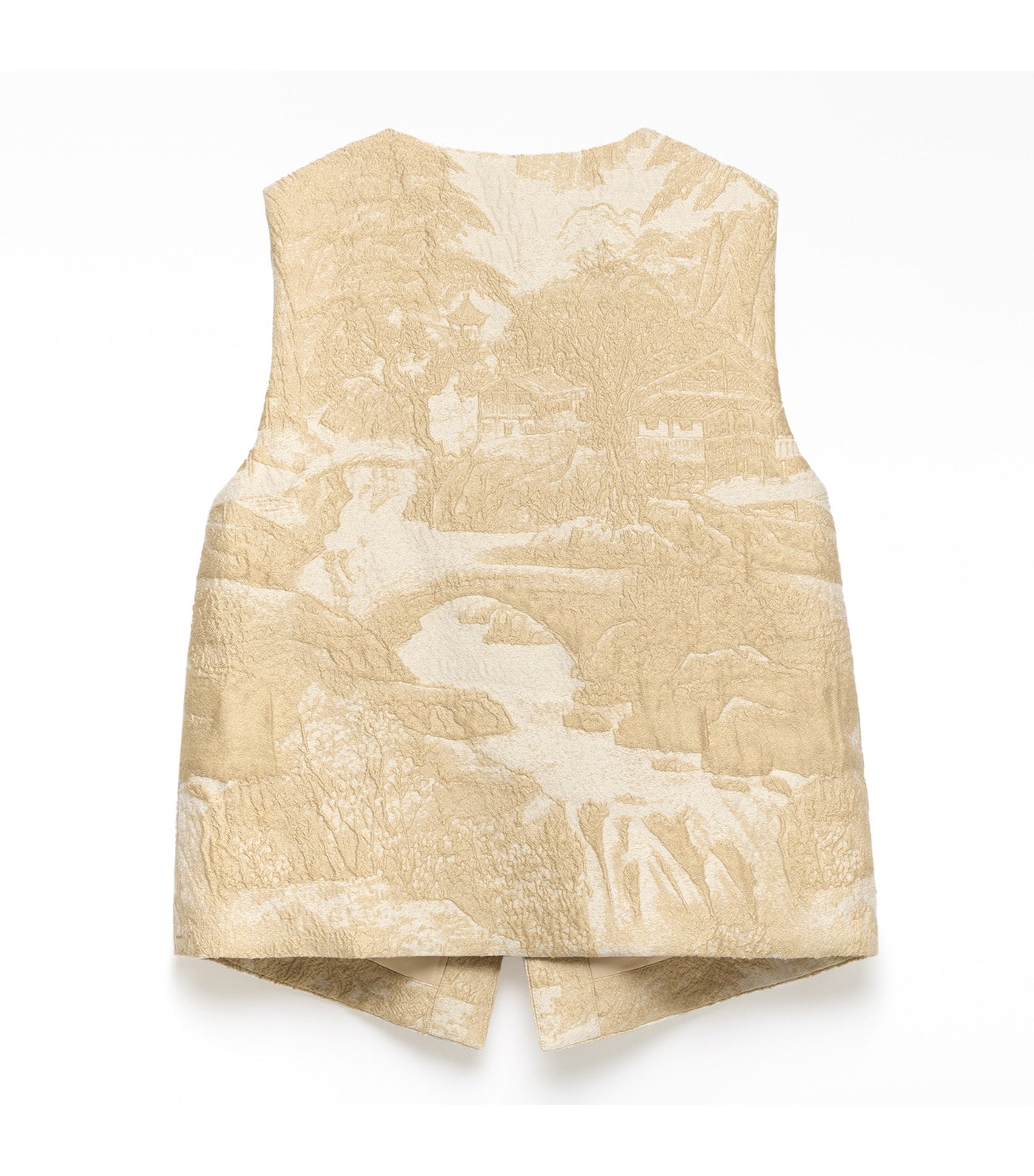 Textured Cross-Front Top Natural