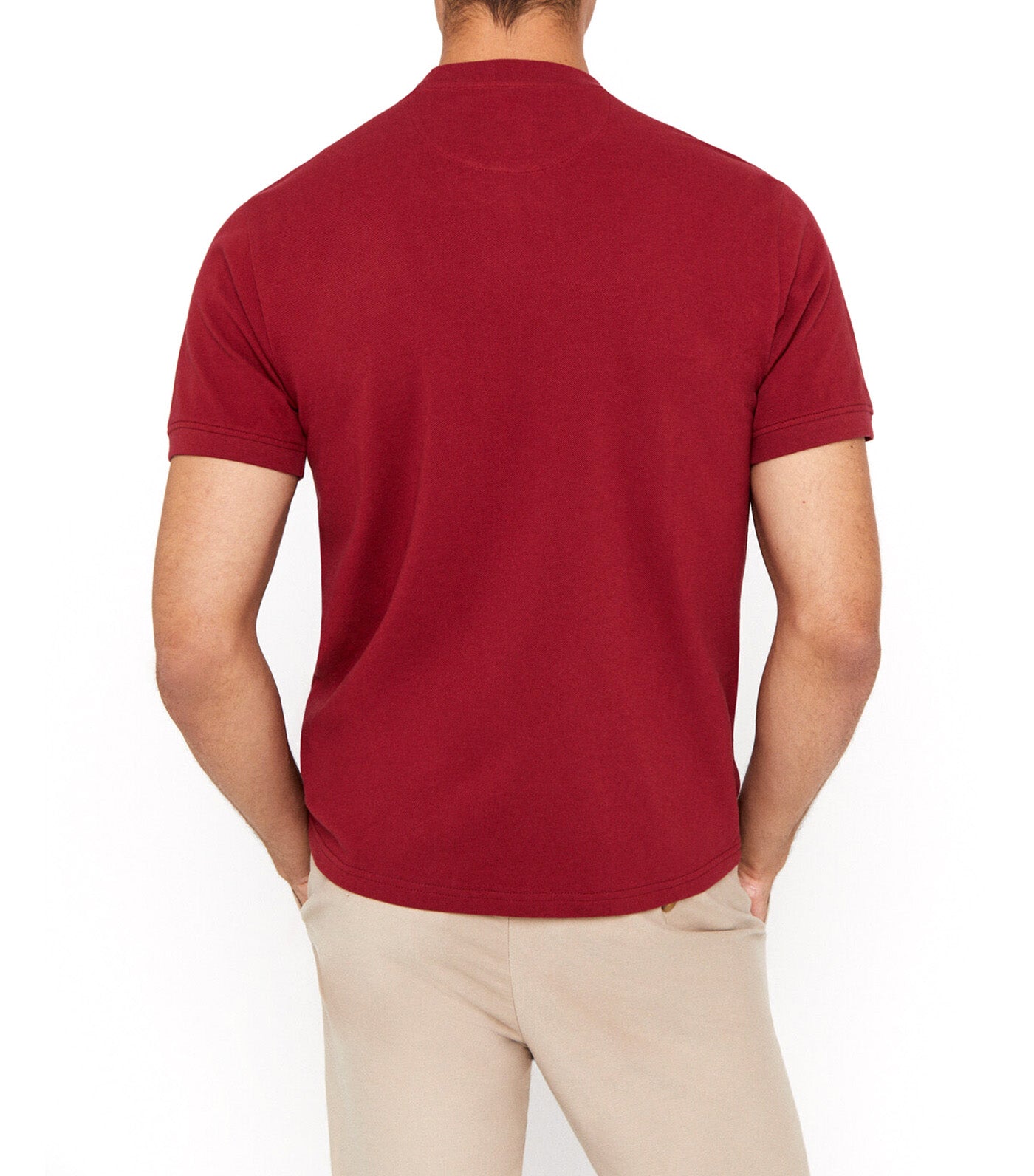 Basic Pique T-Shirt Maroon