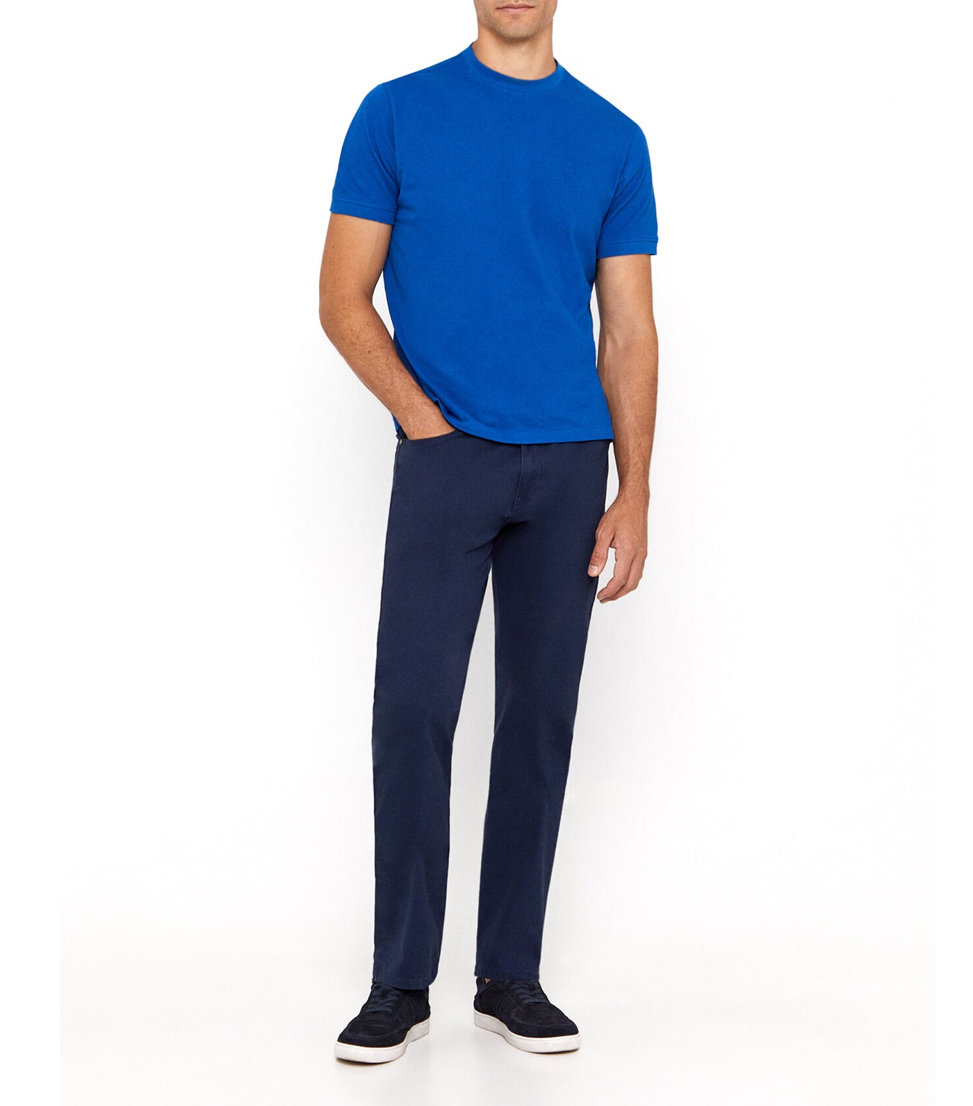 Basic Pique T-Shirt Blue