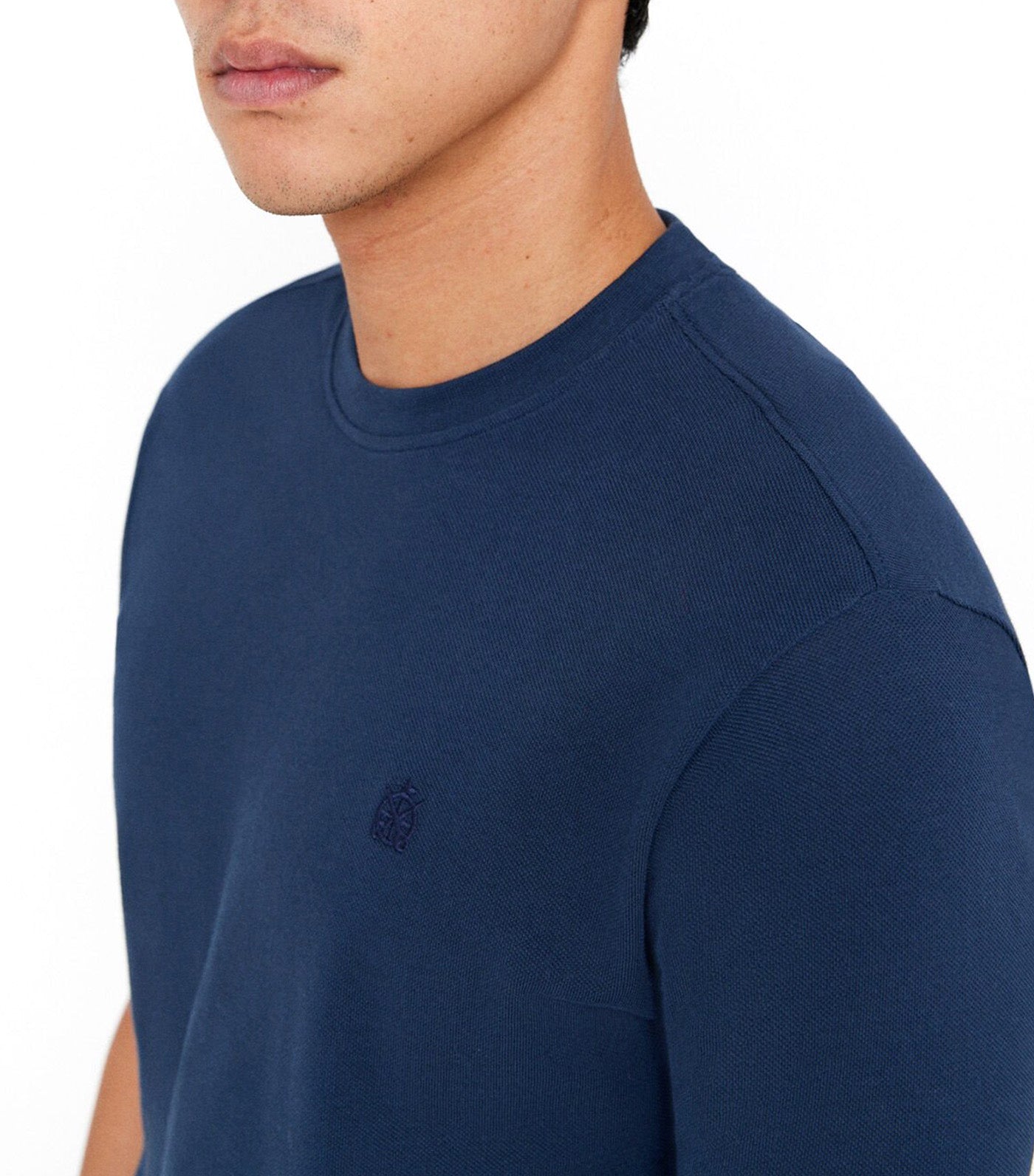 Basic Piqué T-shirt Navy