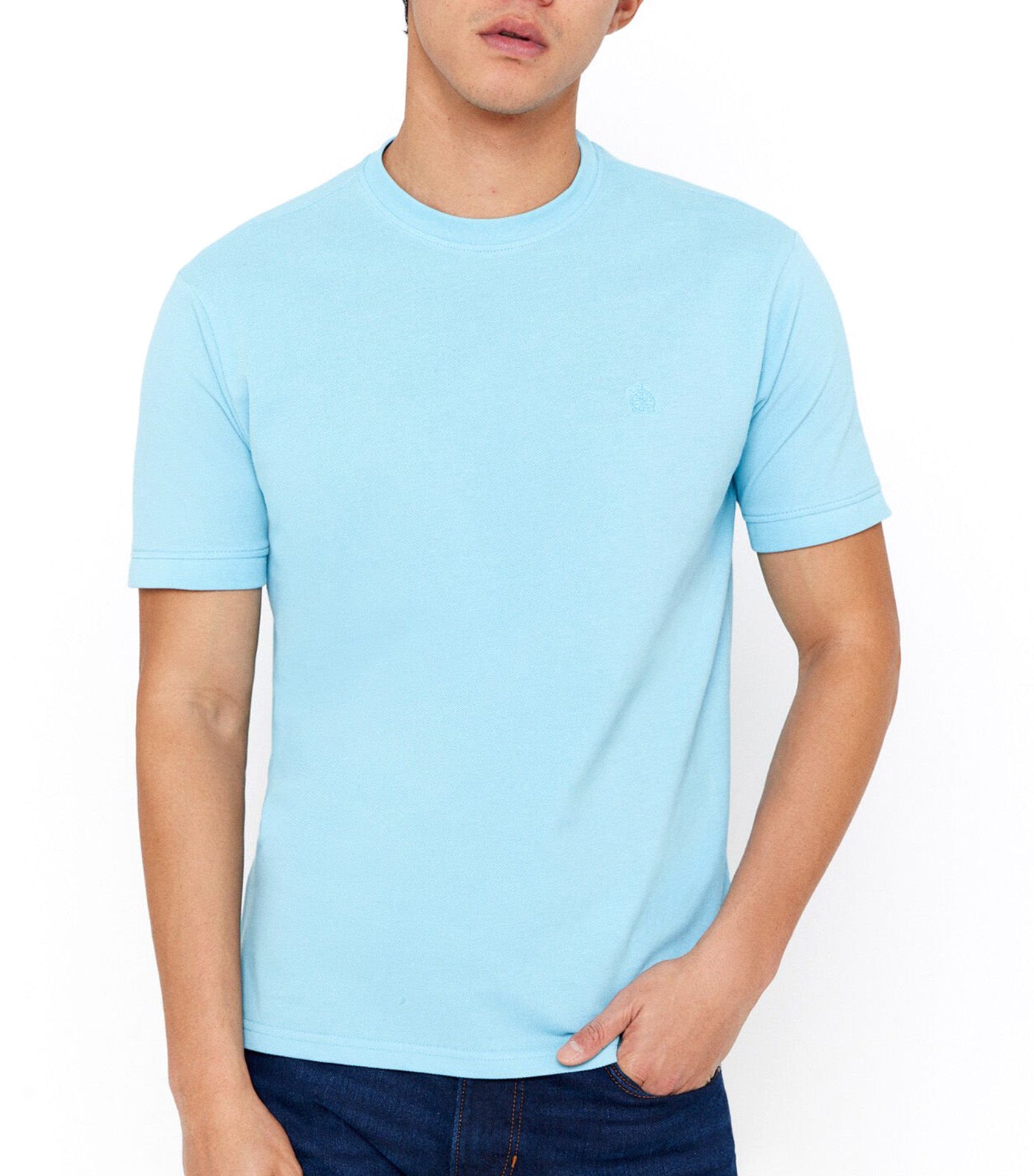 Basic Piqué T-shirt Dark Blue