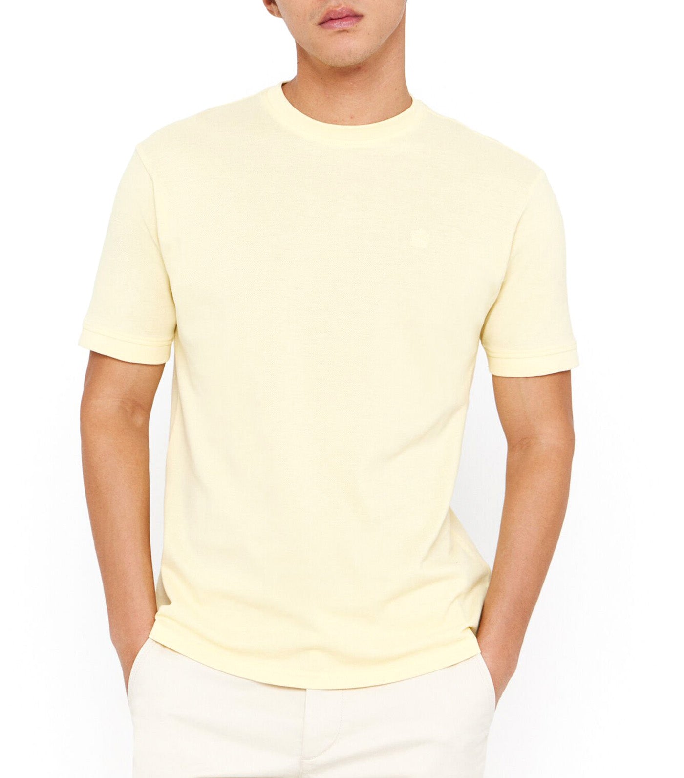 Basic Piqué T-shirt Yellow