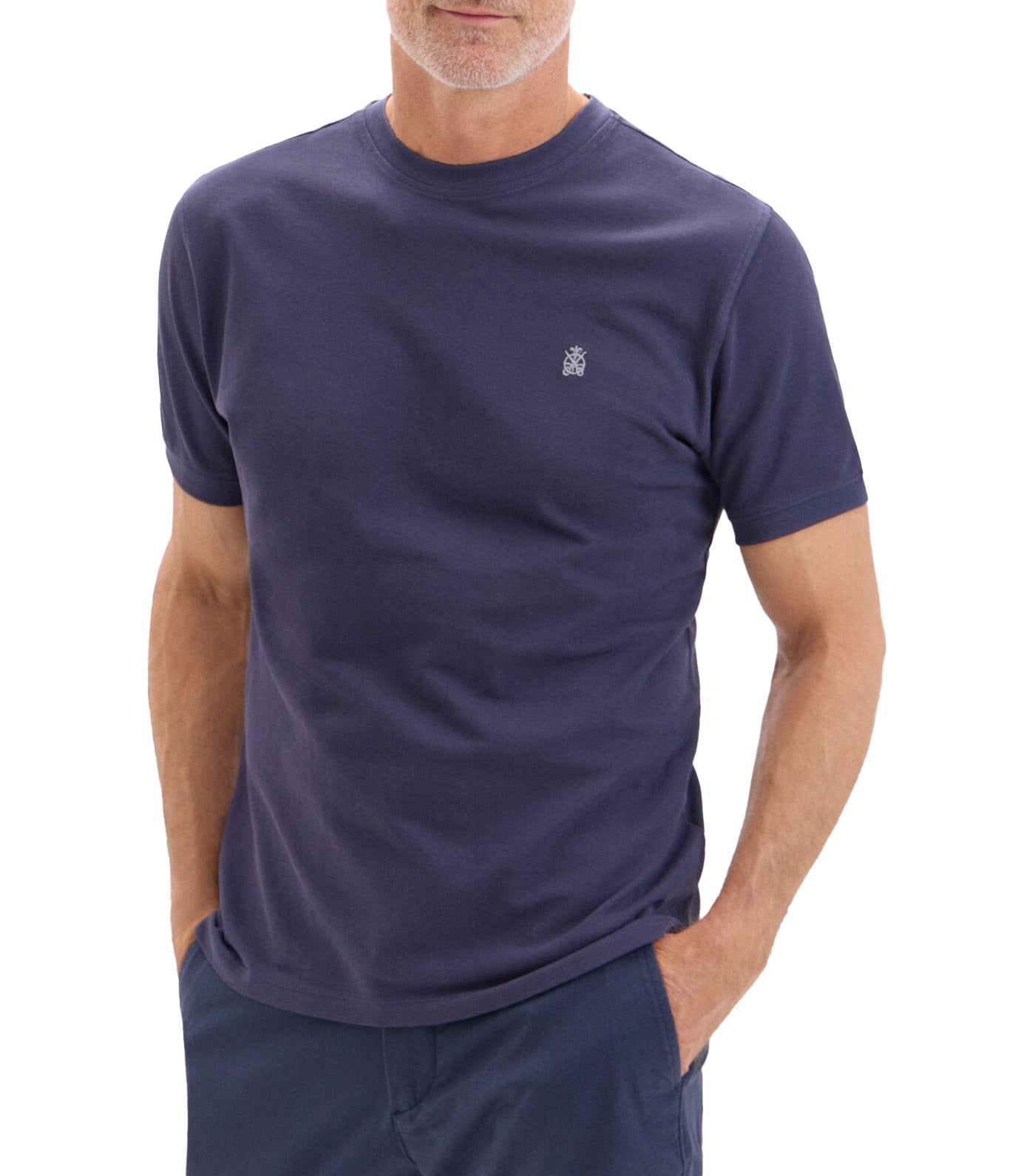 Basic Piqué T-Shirt Navy