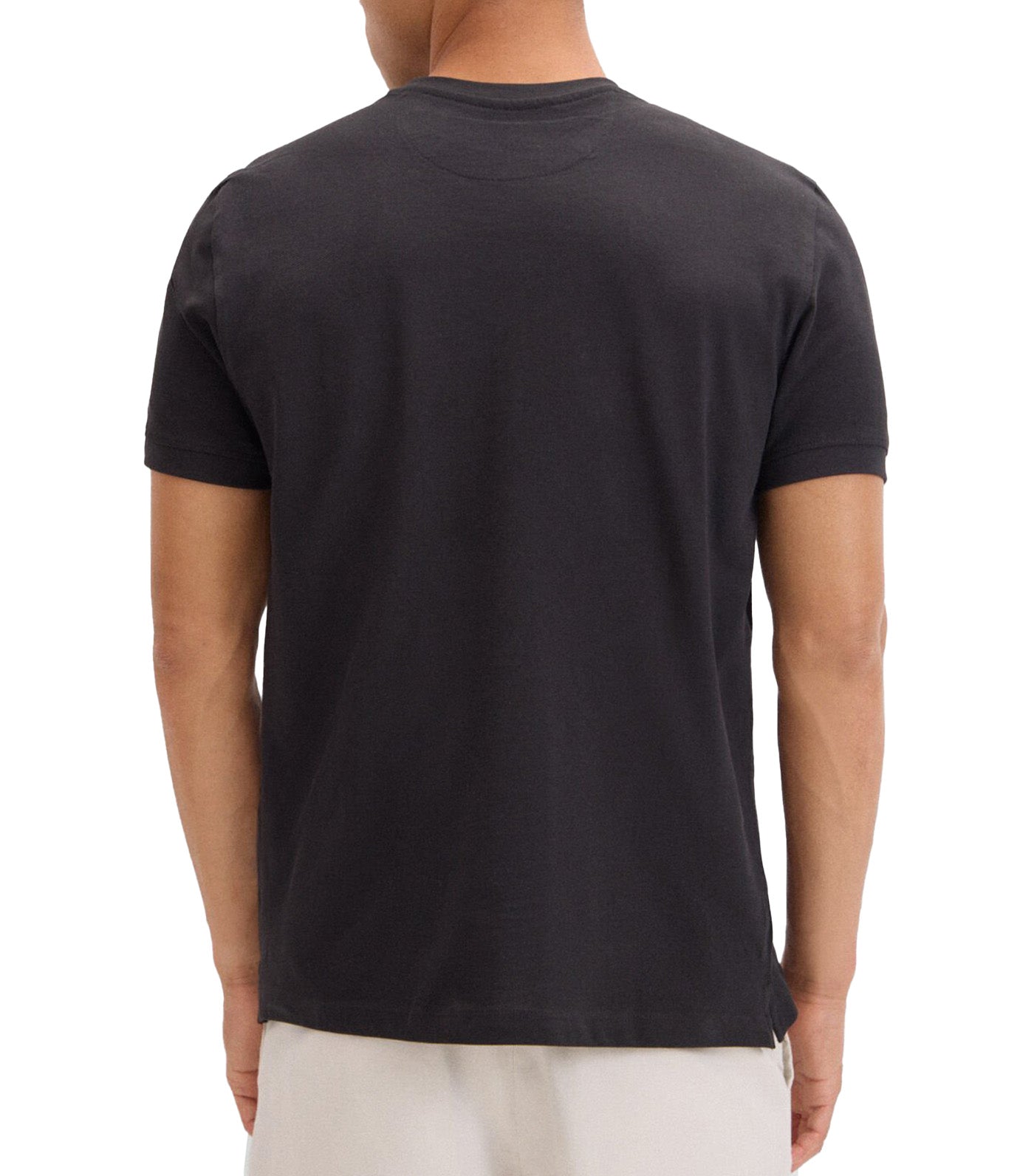 Basic Piqué T-Shirt Black