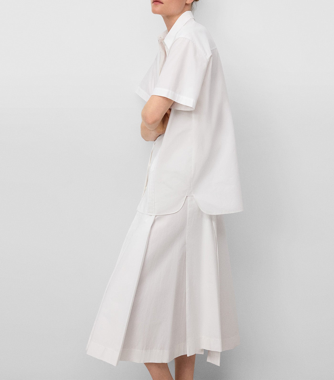 Organic Cotton Oversize Shirt White