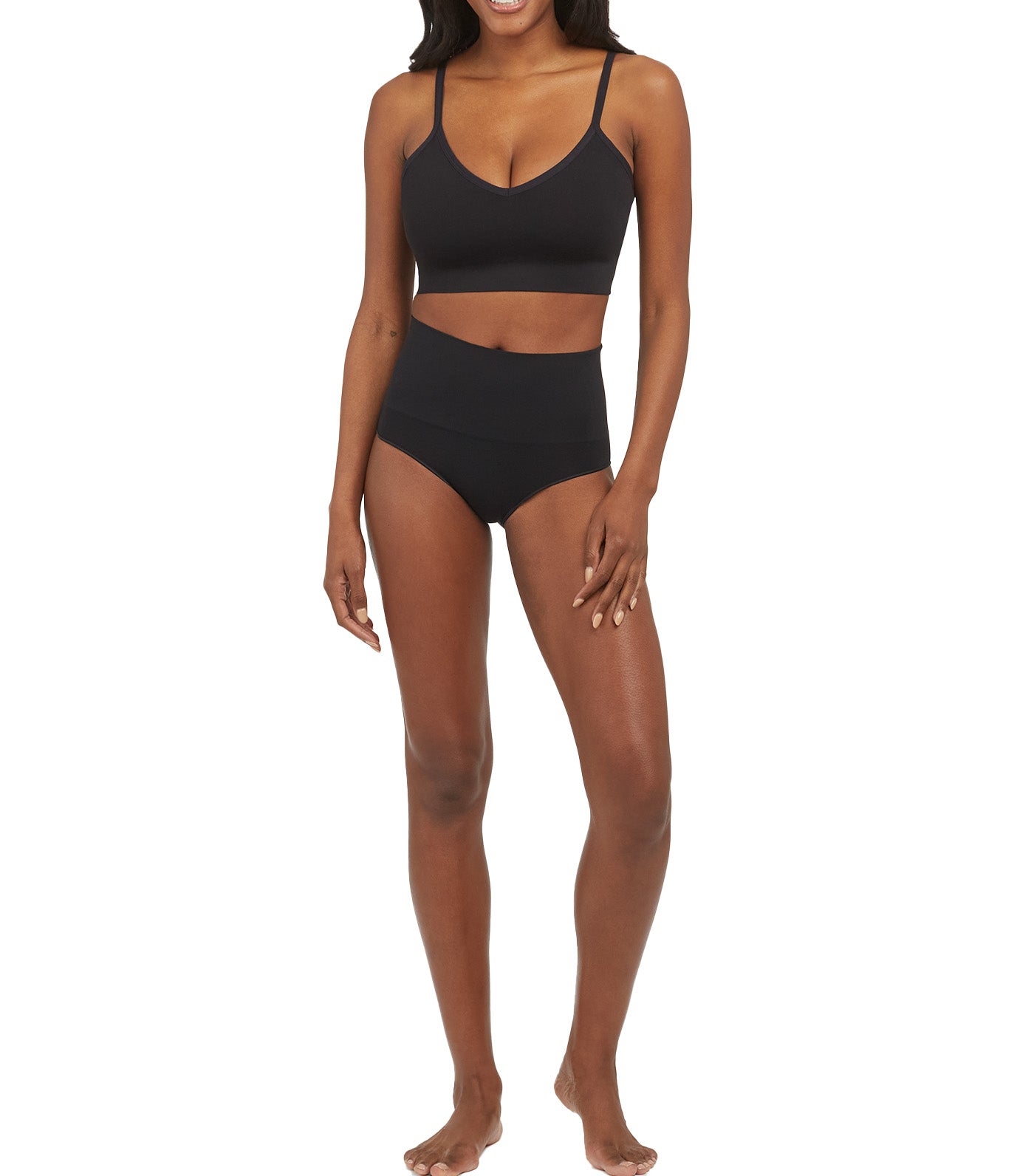 EcoCare Longline Bralette Very Black