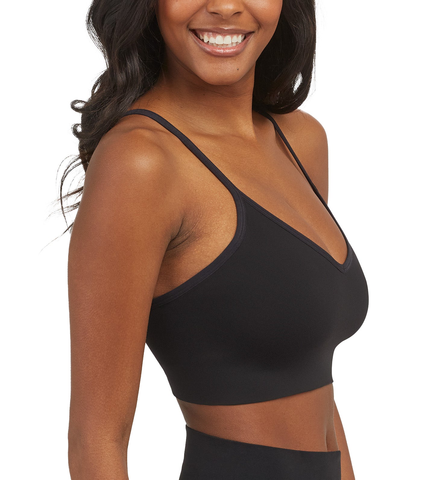 EcoCare Longline Bralette Very Black