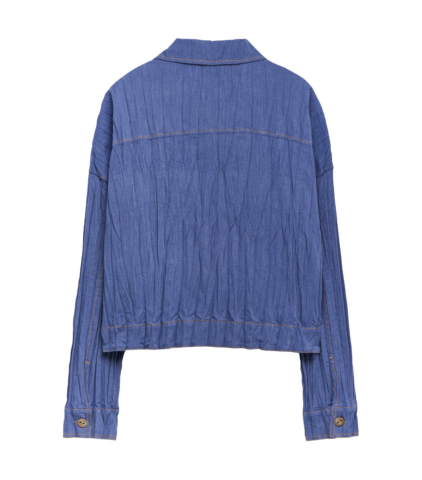 Adolfo Dominguez Crinkle Shirt Blue