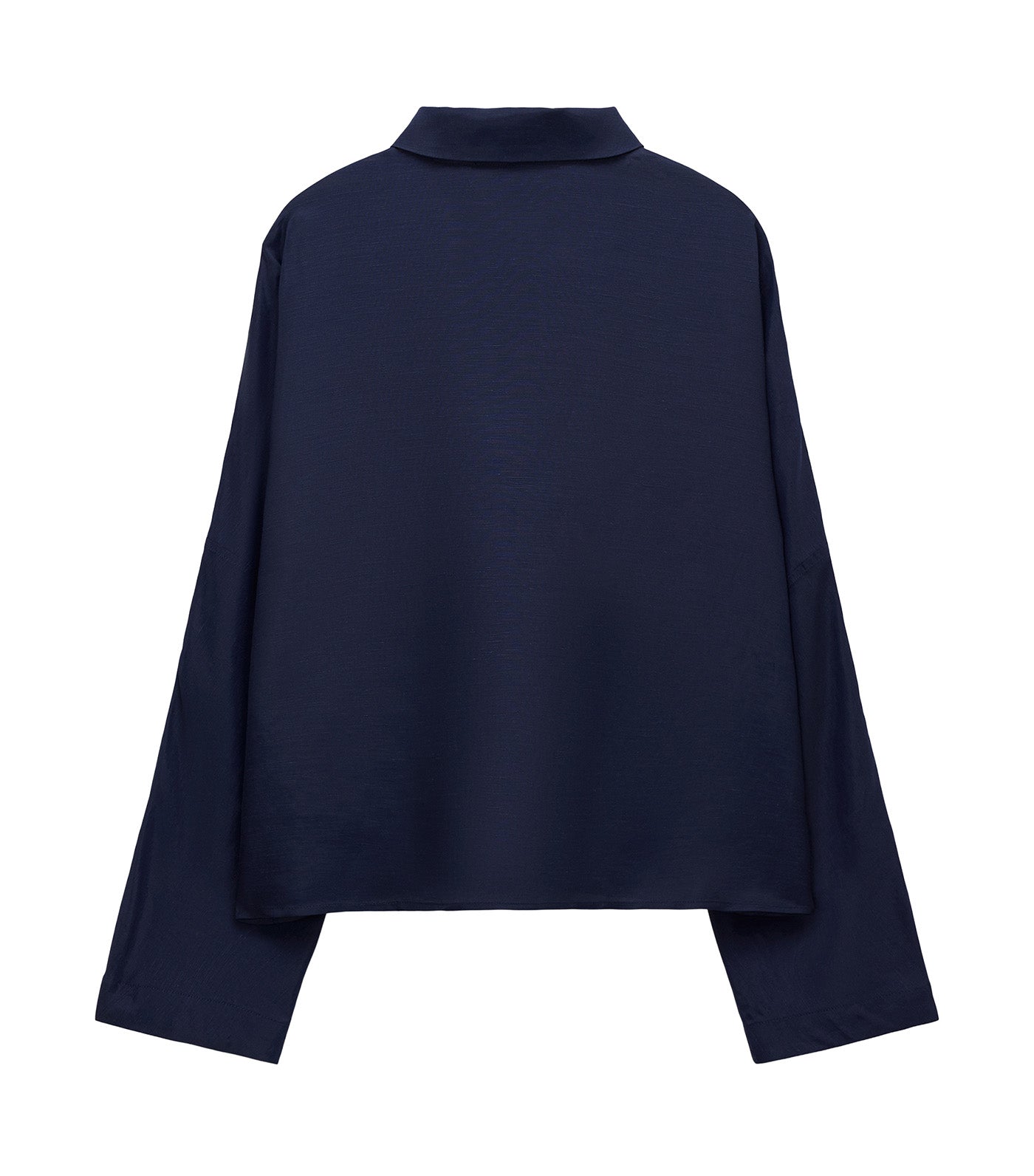Short Overshirt with Pockets Navy Blue
