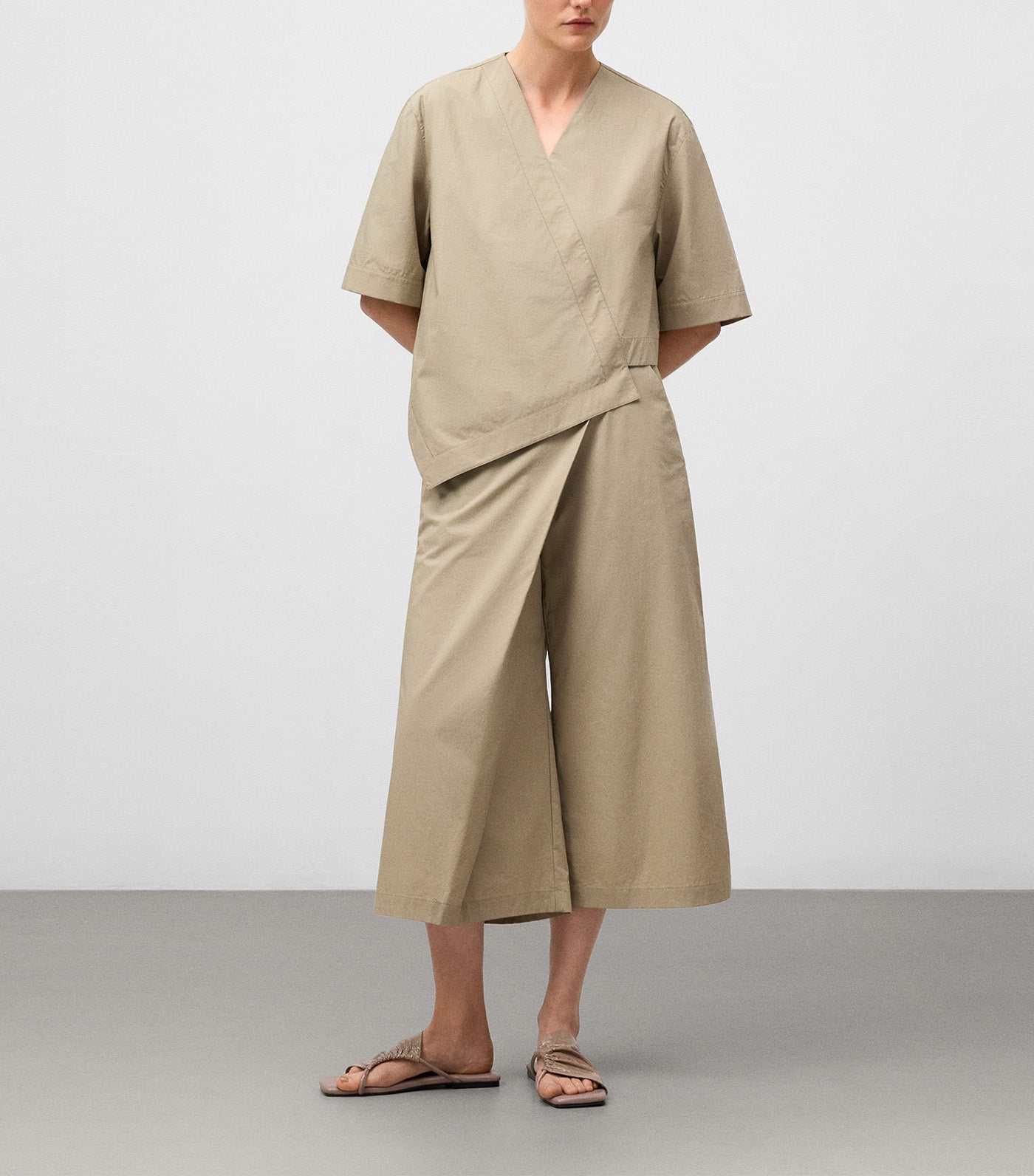 Cotton Asymmetrical Top Stone