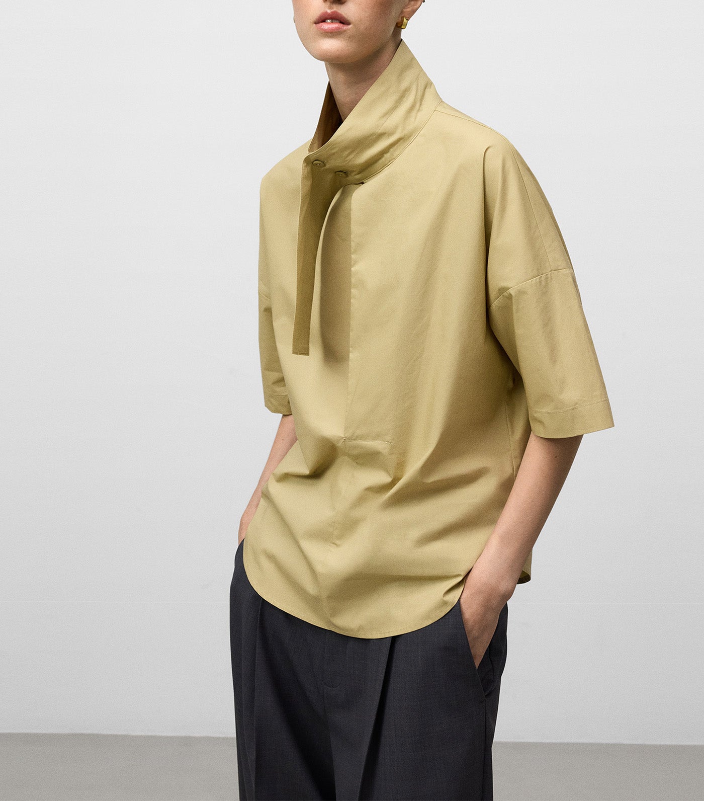 Adolfo Dominguez Organic Cotton Shirt Light Yellow