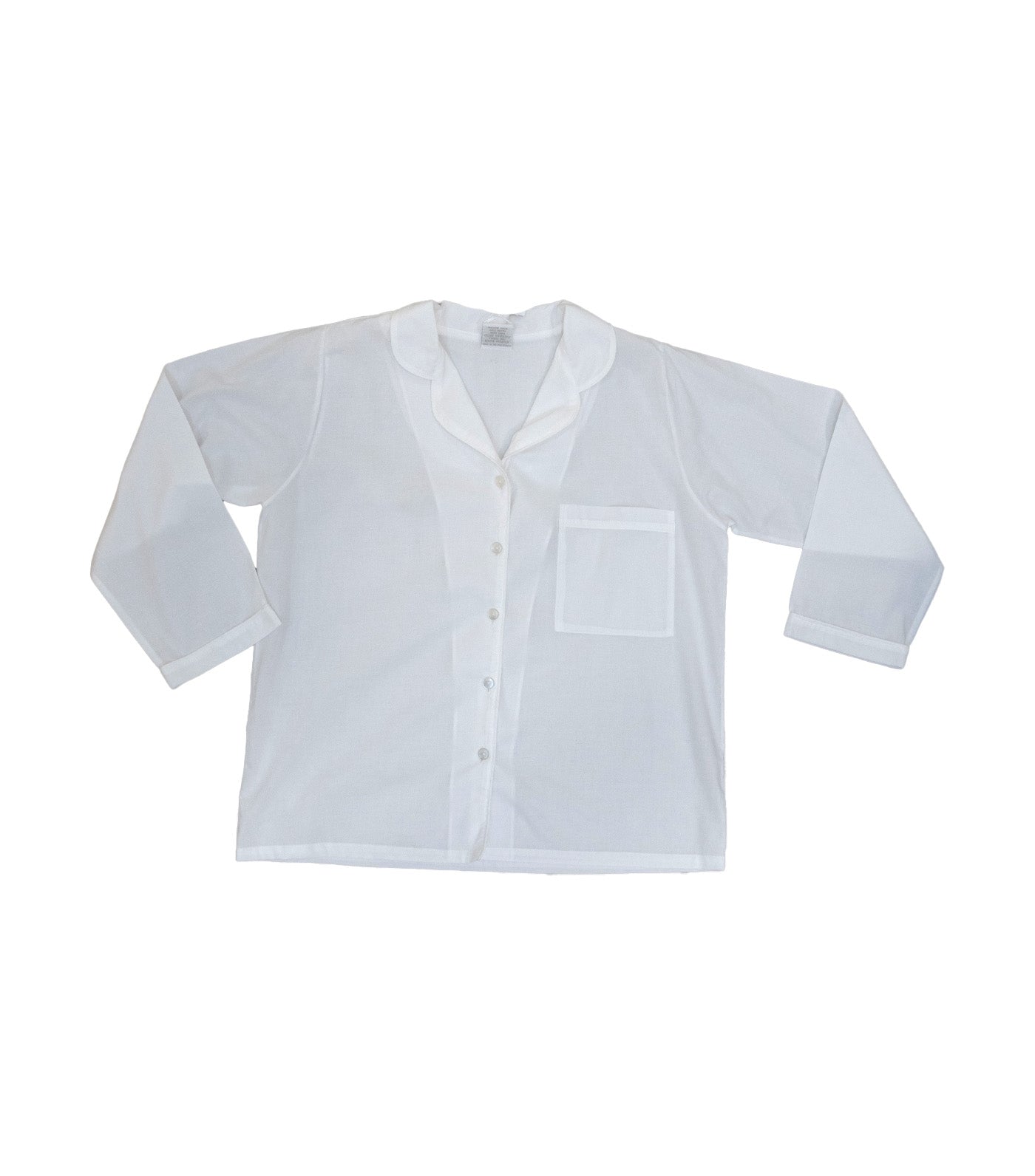 Irene Long Sleeves Pajama Set White