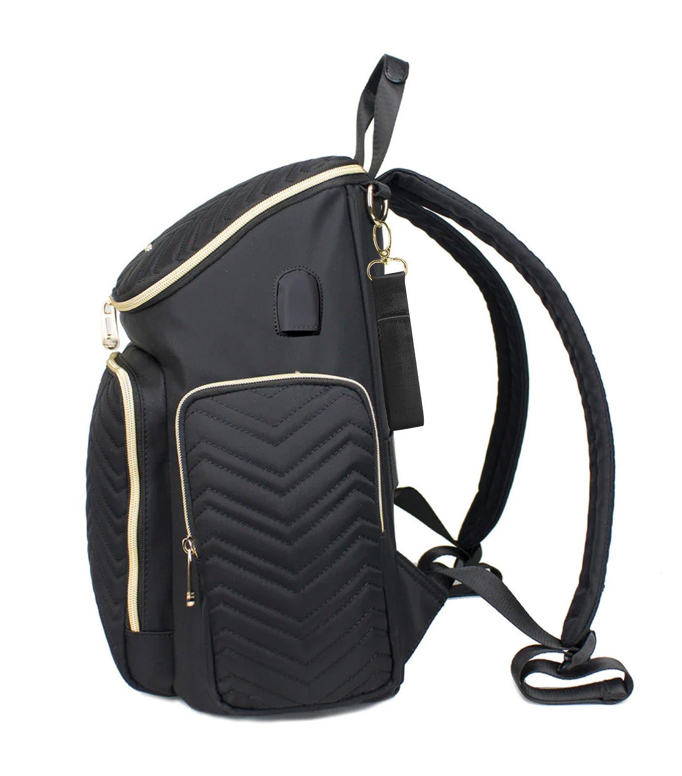 Georgia Baby Changing Backpack Black