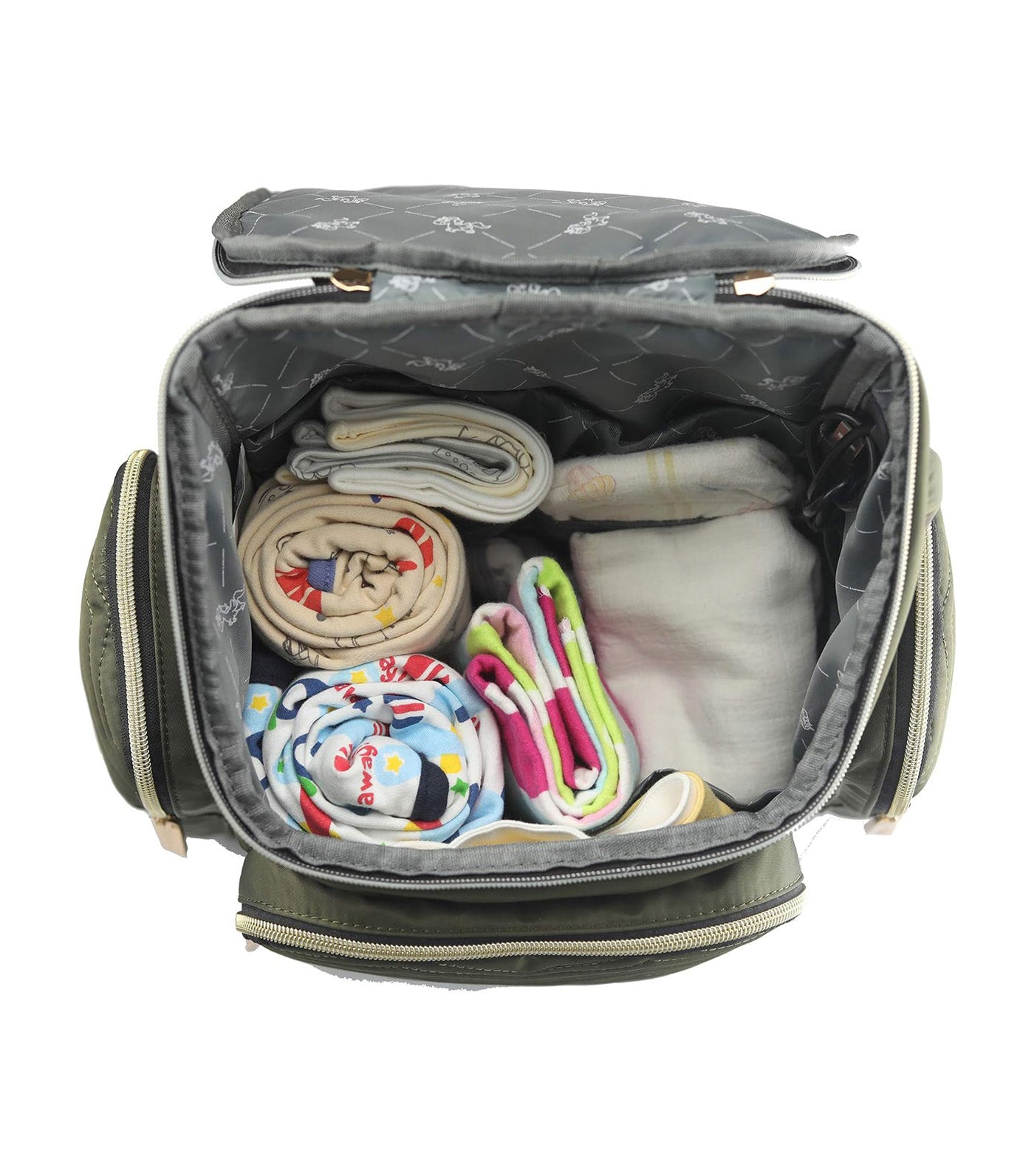 Georgia Baby Changing Backpack Green
