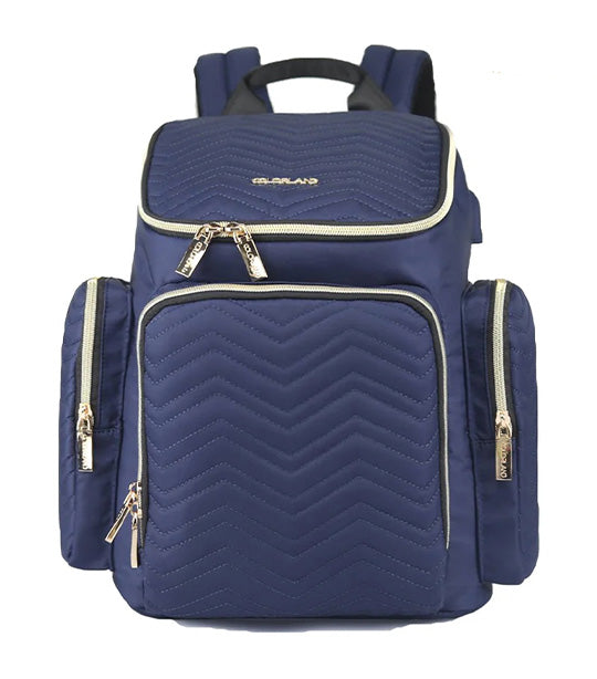 Georgia Baby Changing Backpack Blue
