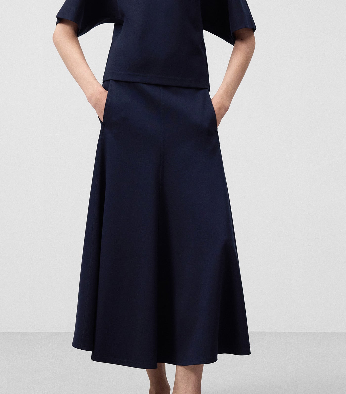 Midi Skirt Navy Blue