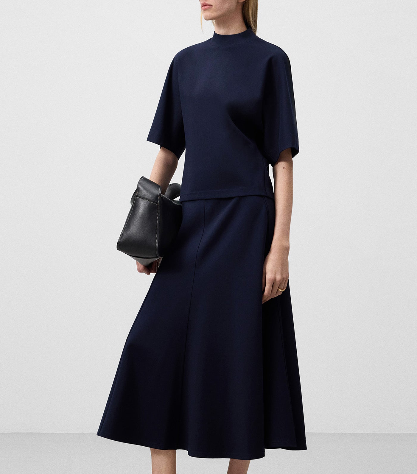 Midi Skirt Navy Blue