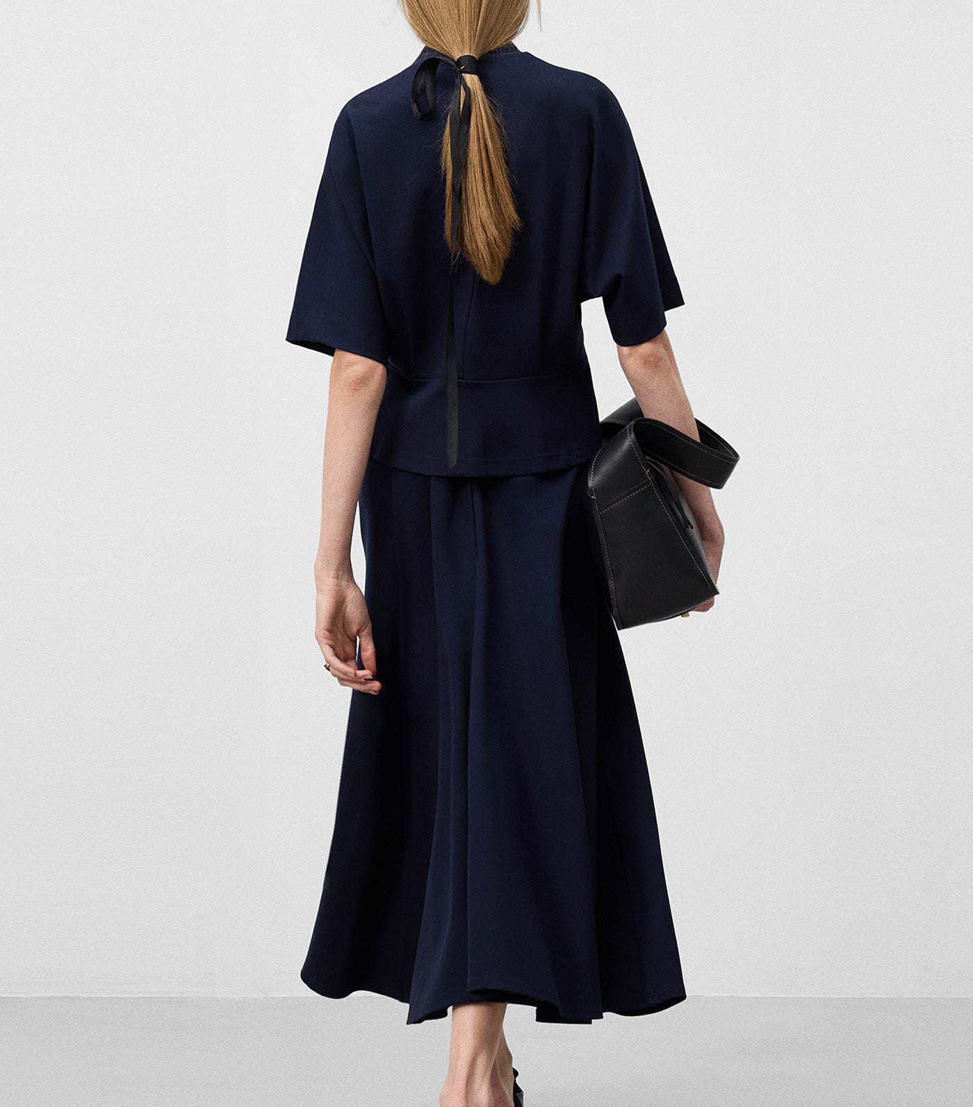 Midi Skirt Navy Blue