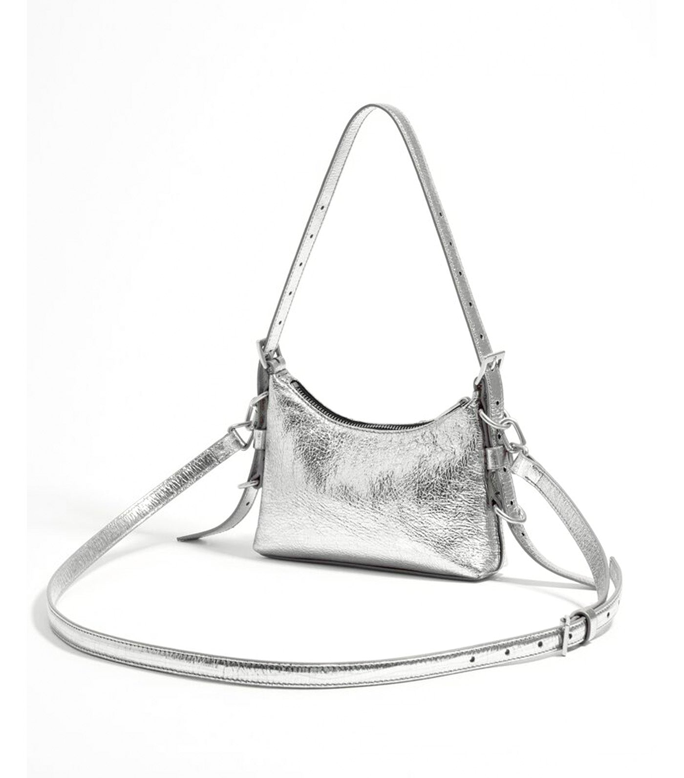 Mini Leather Pocket Slouch Bag