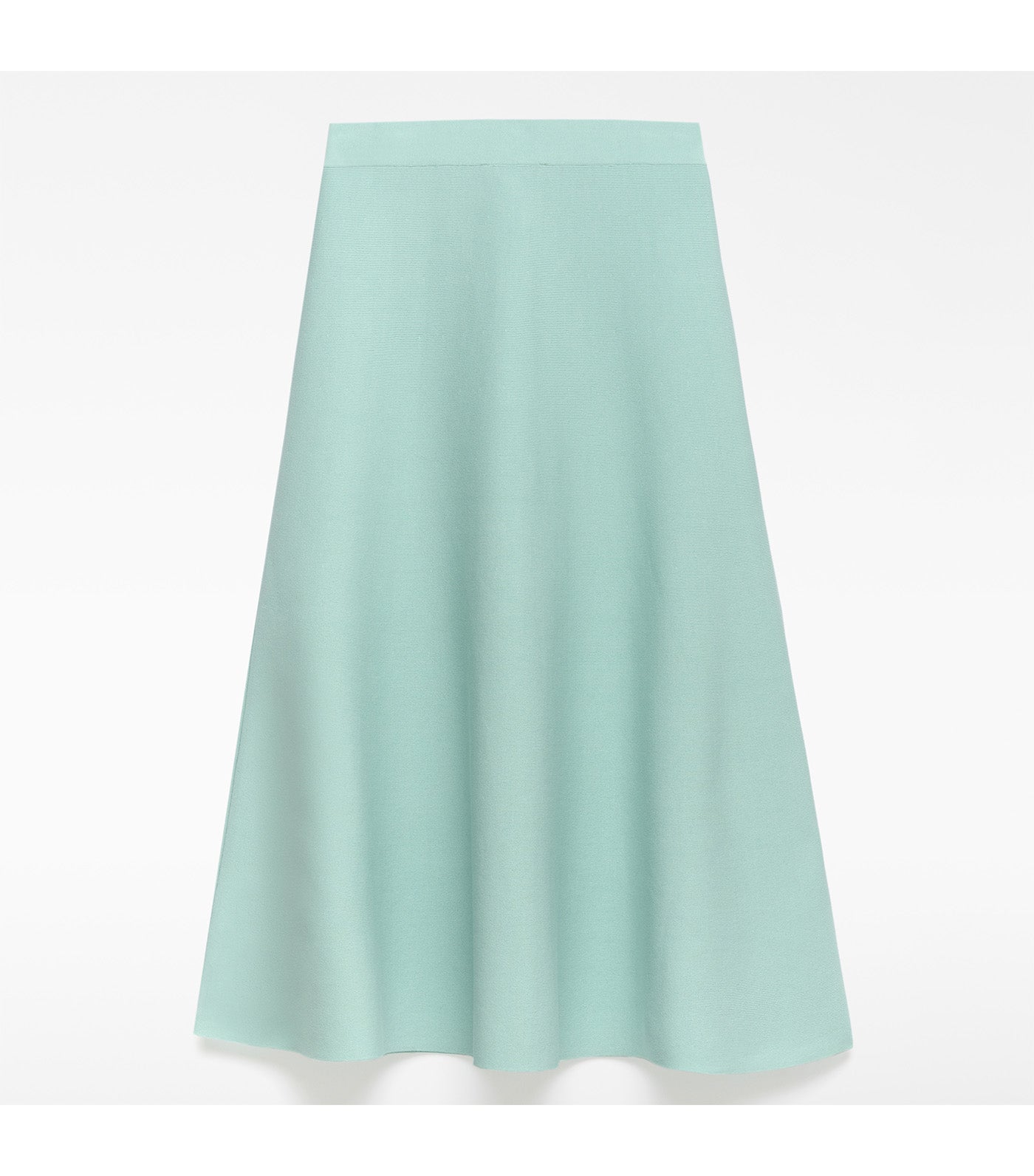 A-Line Knit Skirt Sea Water Green