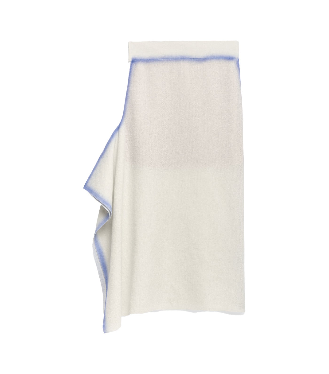 Double-Knit Skirt Ecru/Navy