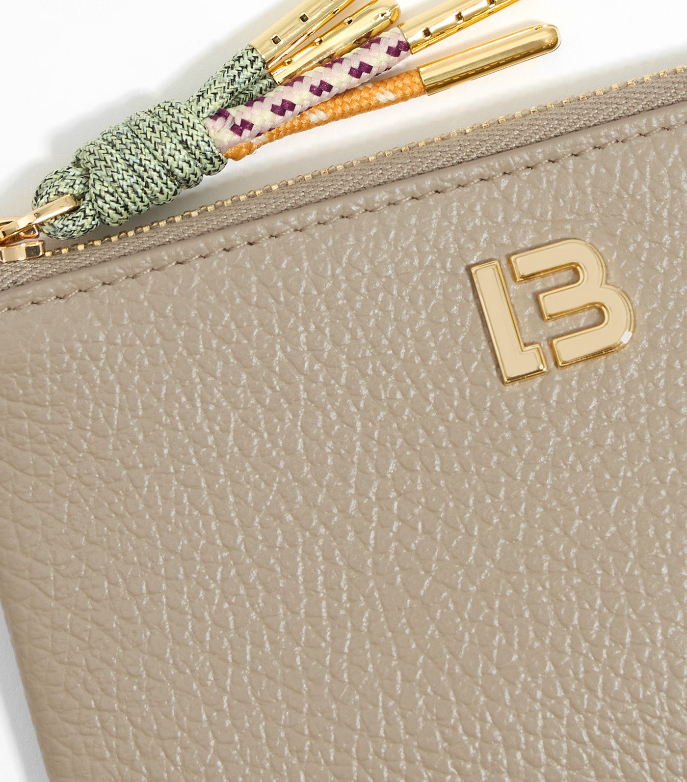 Leather Coin Purse Taupe