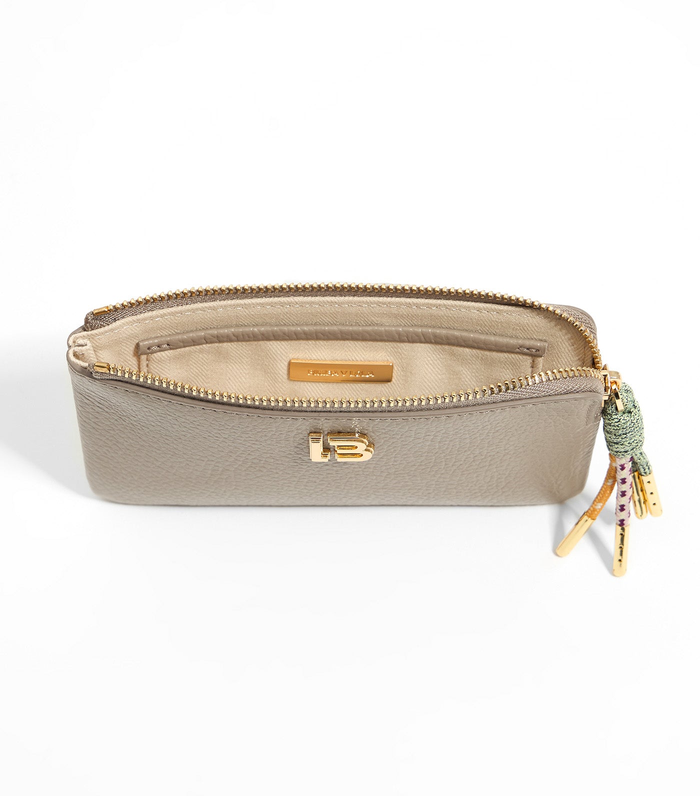Leather Coin Purse Taupe