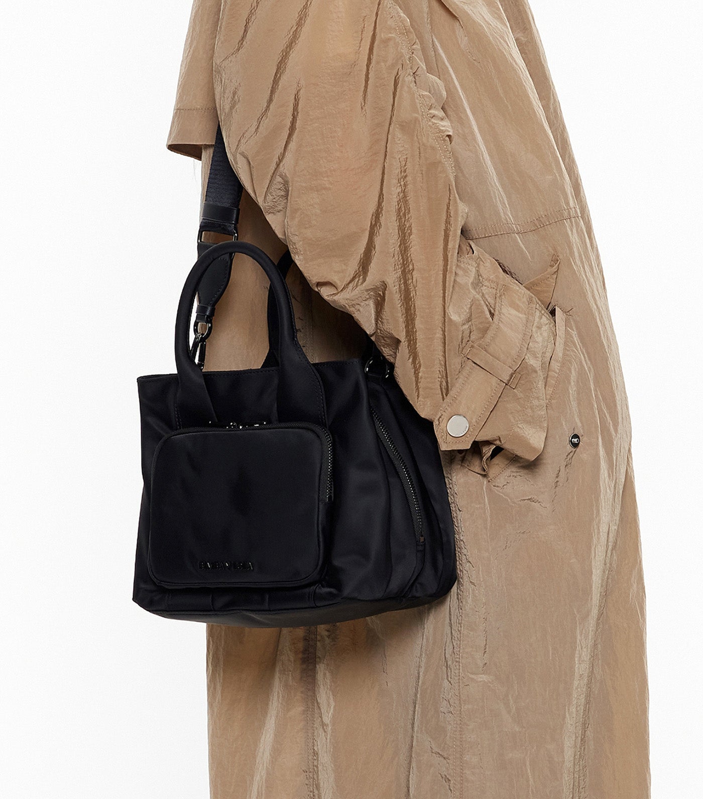 Medium Nylon Pocket Handbag