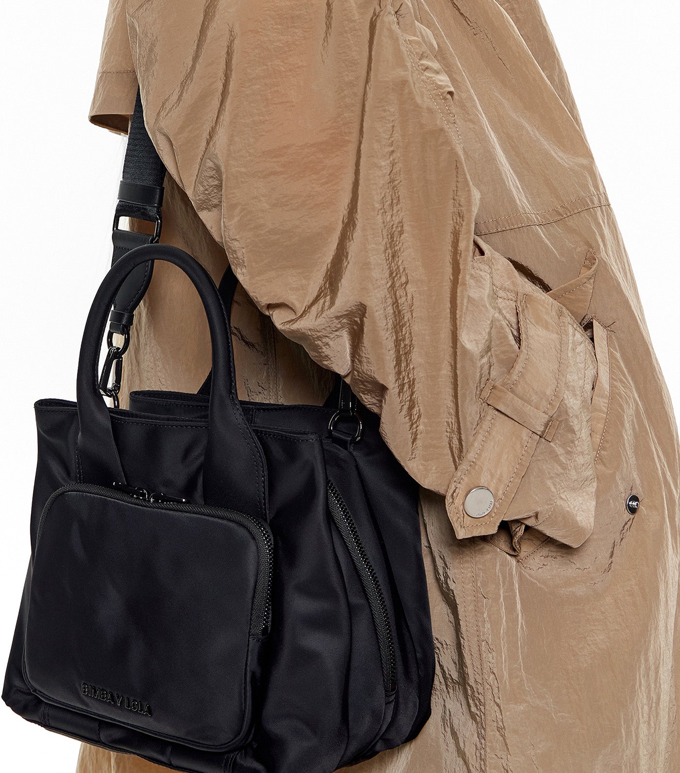 Medium Nylon Pocket Handbag