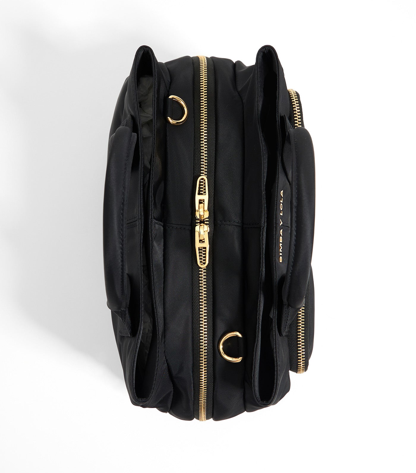 Large Nylon Pocket Handbag Black