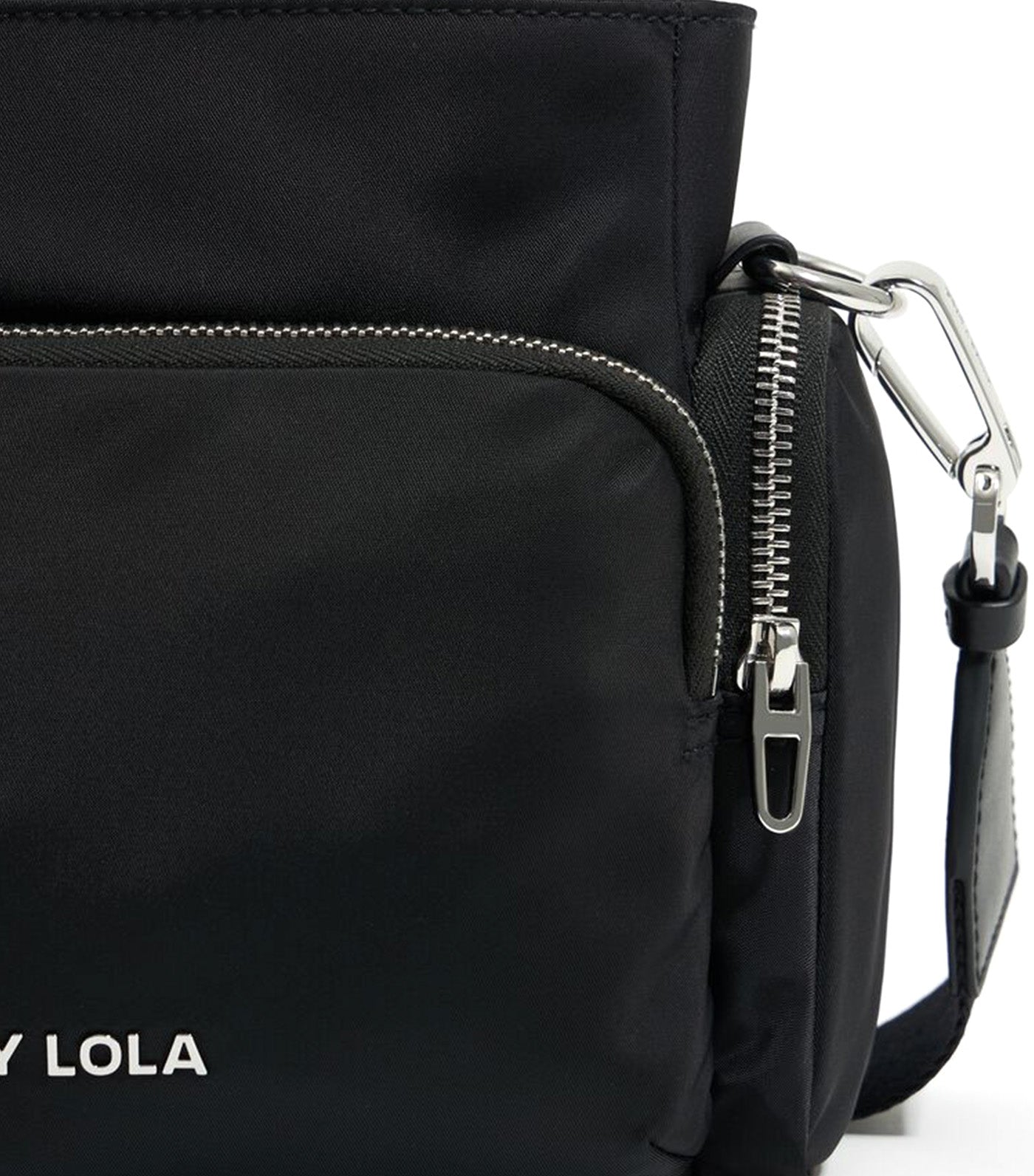 Medium Nylon Crossbody Bag Black