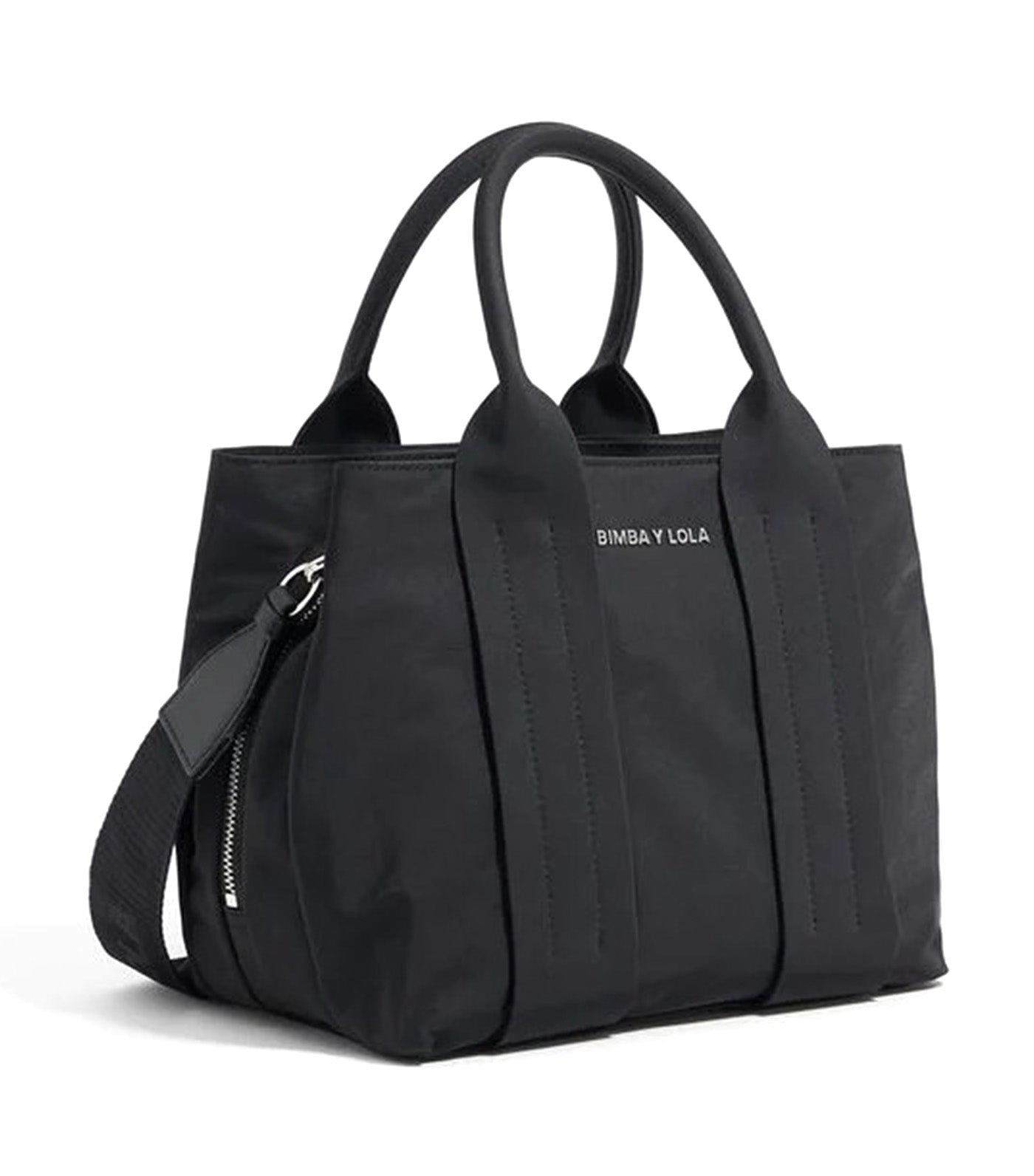 Medium Nylon Handbag Black