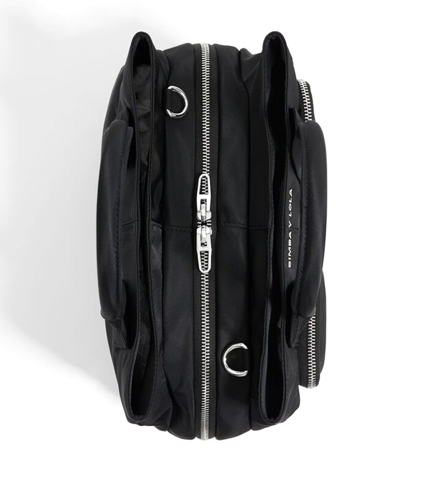 Large Nylon Pocket Handbag Black