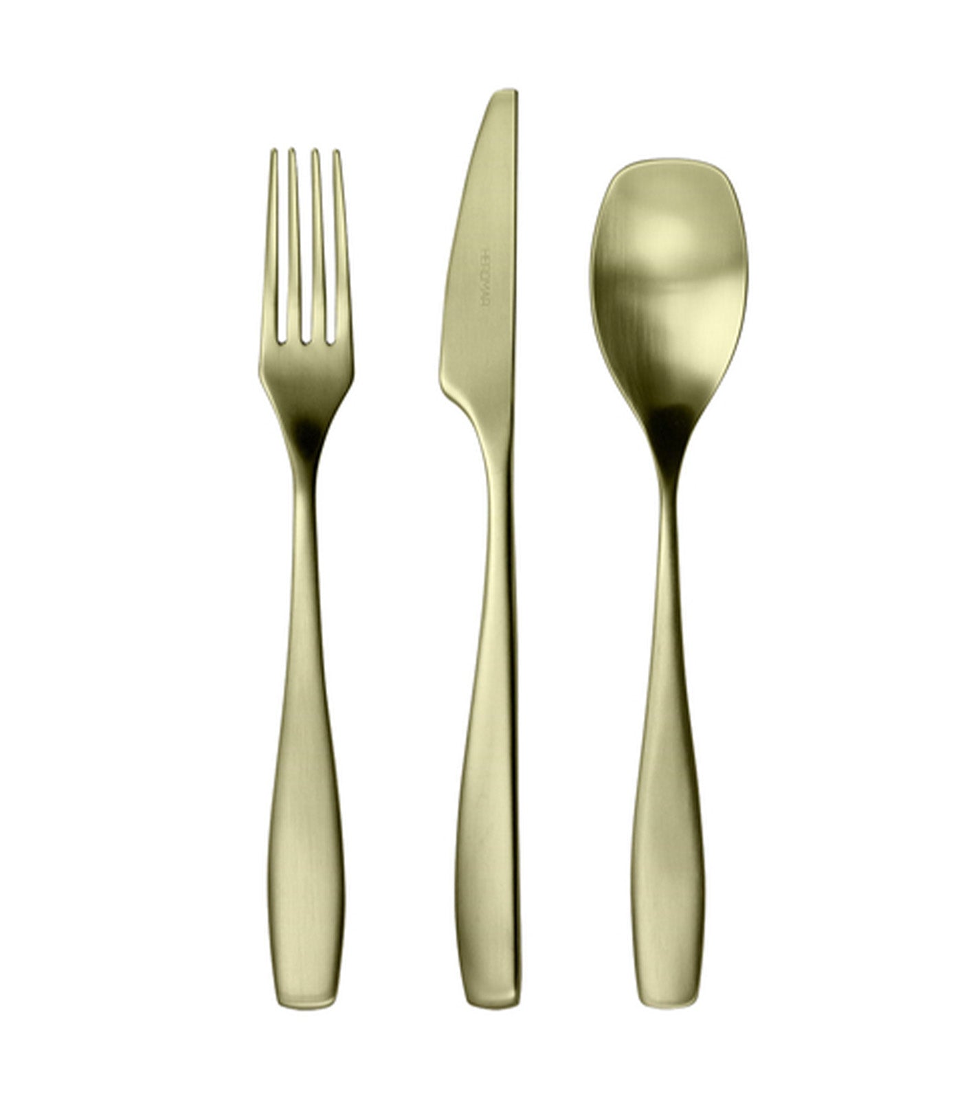 Lizz 24-Piece Flatware Set With Matte Champagne PVD And Wood Canteen Box