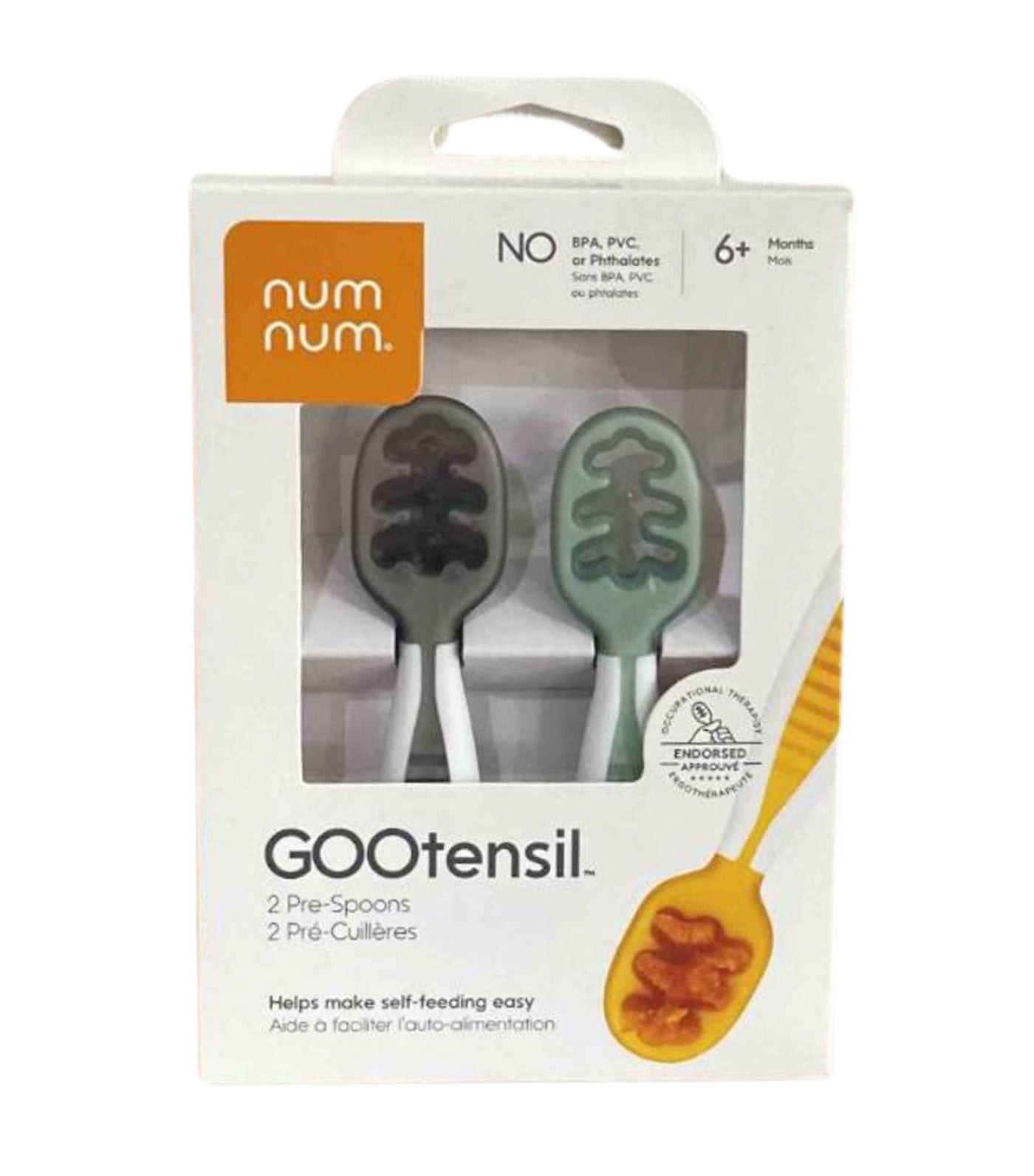 Pre-Spoon GOOtensils - Glacier Green and Storm Gray