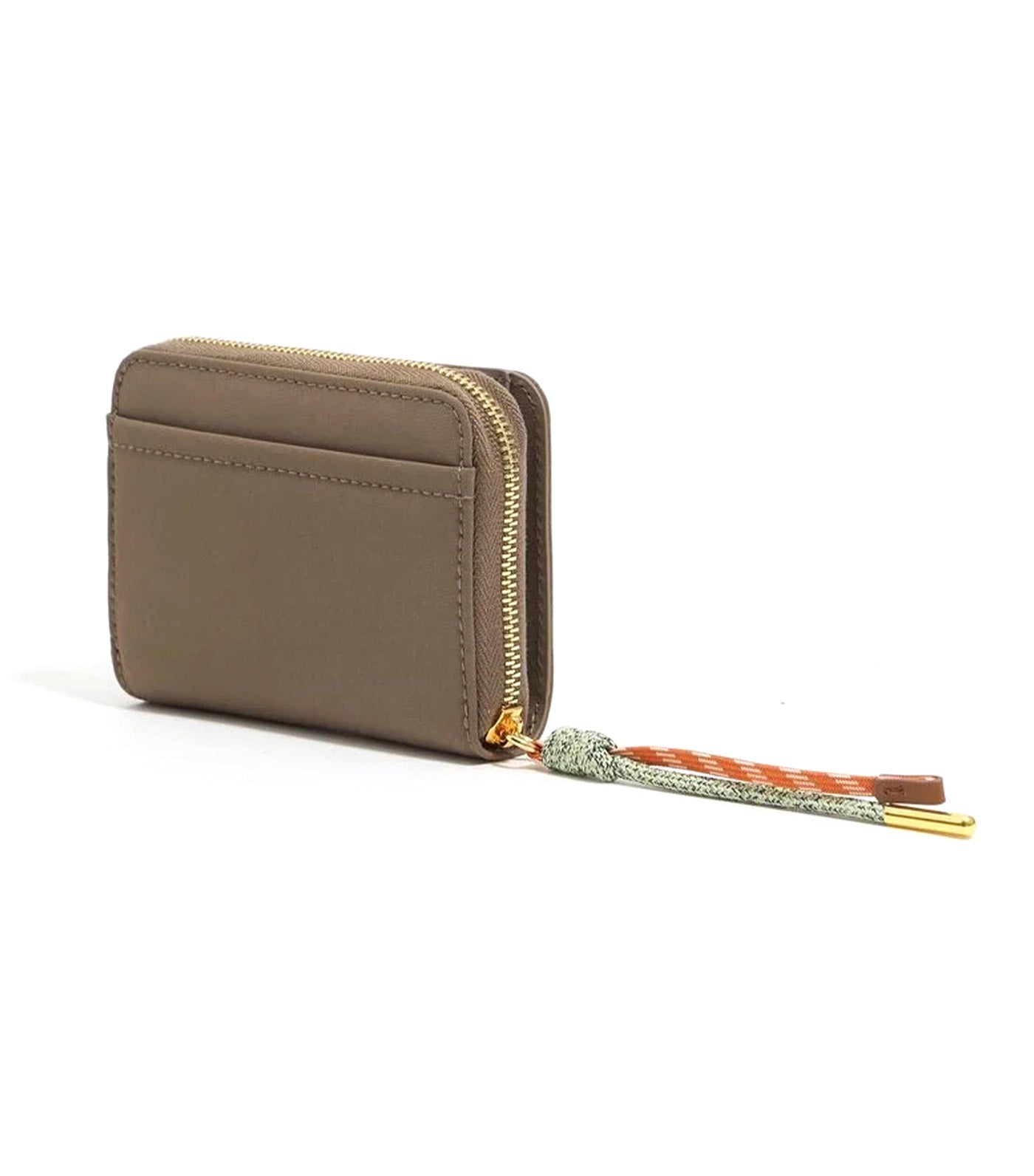 Nylon Flap Purse Khaki Brown