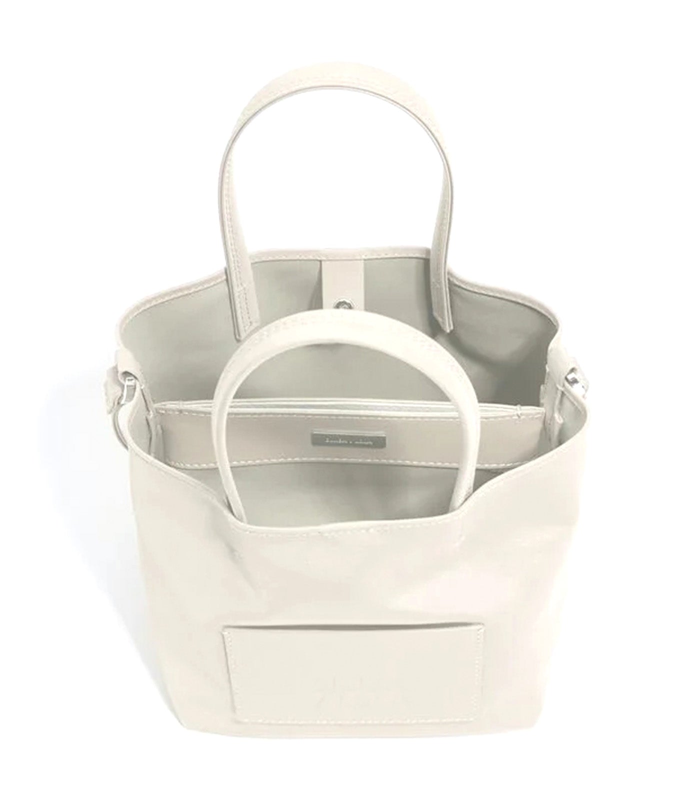 Small Nylon Chihuahua Bag Stone White